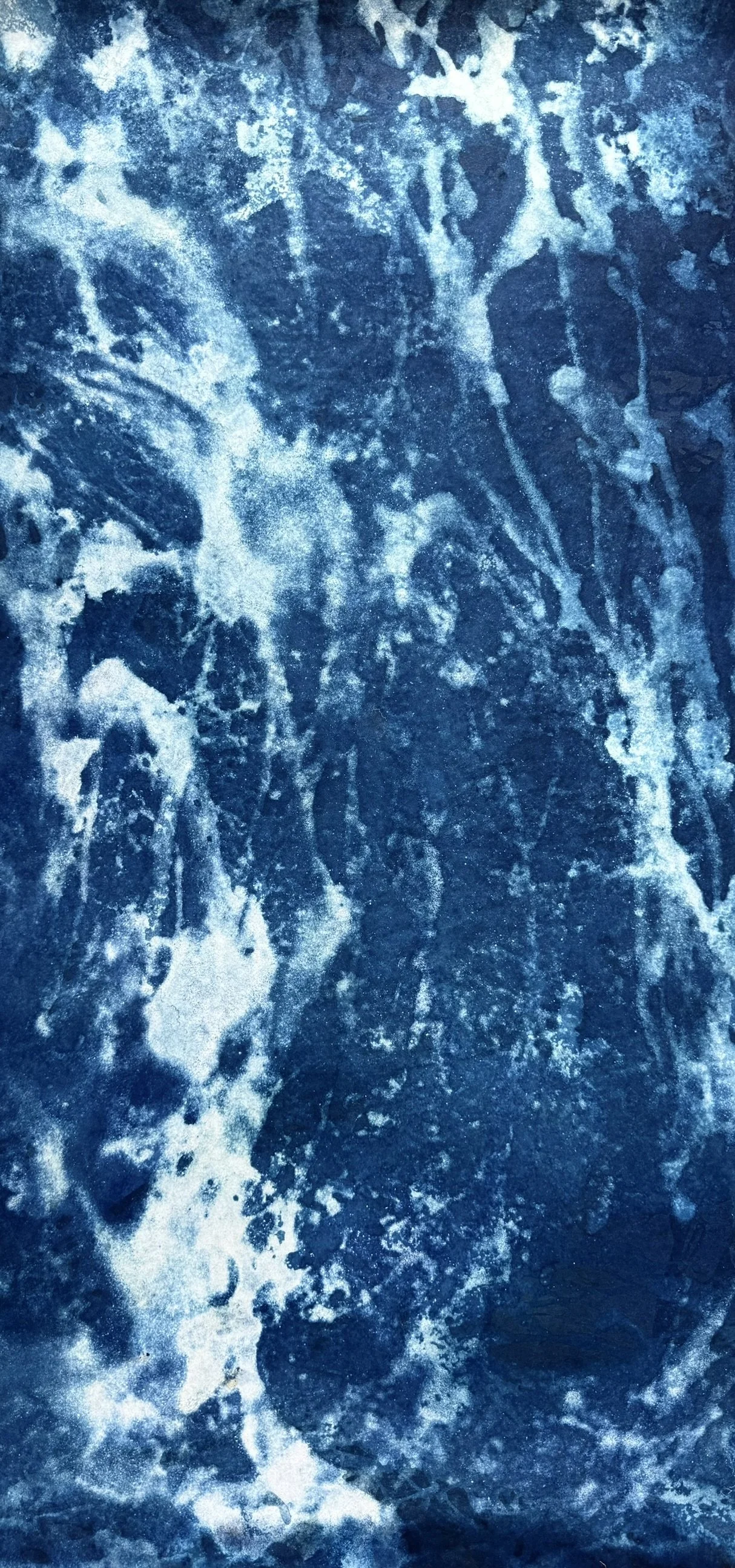 Traces of Passage, 2026. Mixed media on Paper — 109 x 52.5 cm
