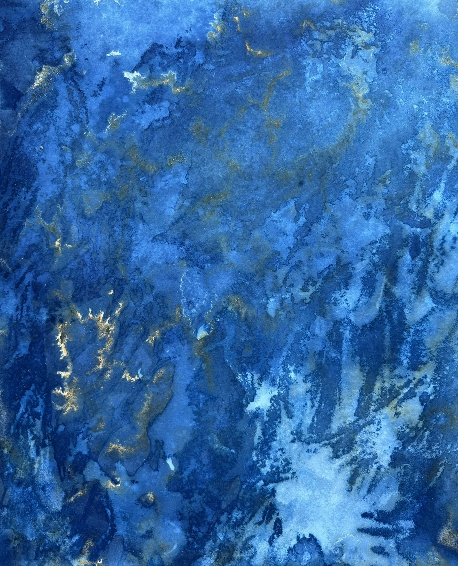 Shimmering Sunlight, 2025. Mixed media on paper — 63.5 x 52.5 cm
