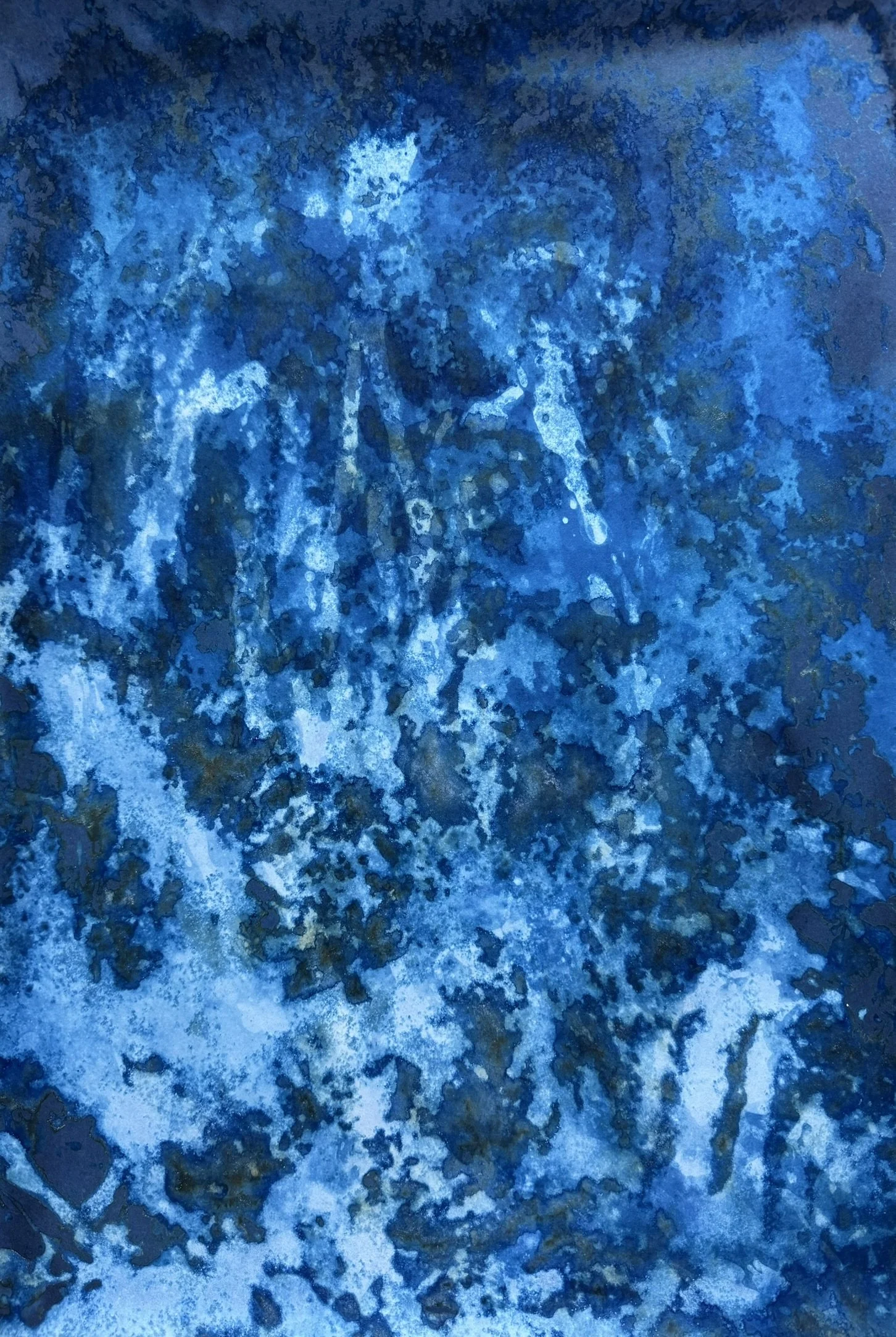 Utsuroi (移ろい) – The gentle passage of time and changing seasons, 2025. Mixed media on paper — (2x) 122.5 x 52.5 cm