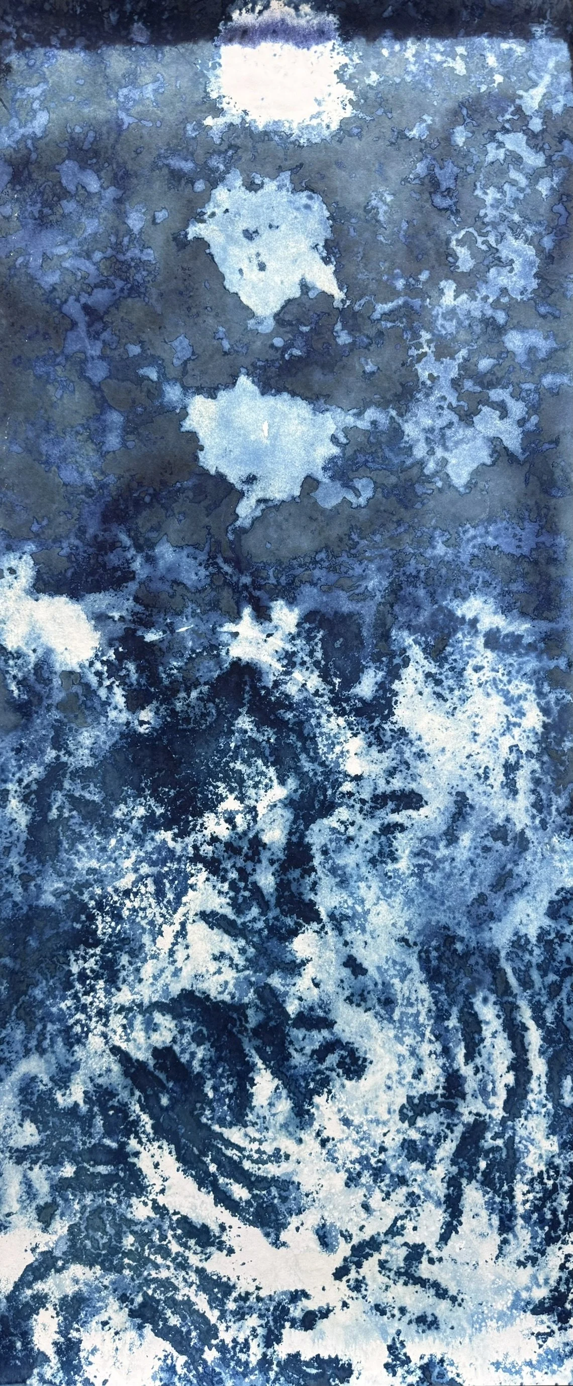 It is all About Balance, 2025. Mixed media on paper — 123.5 x 52.5 cm