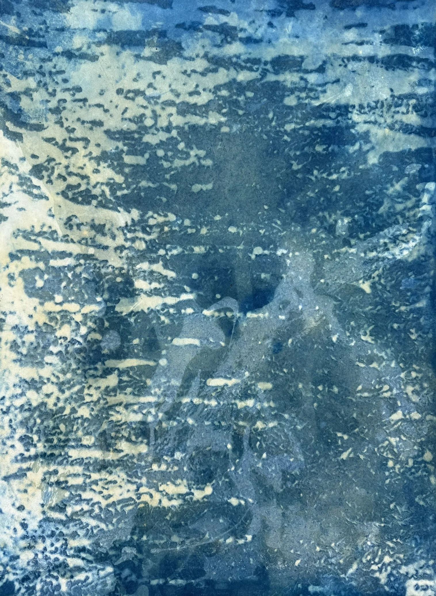 Tranquillity, 2025. Mixed media on paper — 72 x 52.5 cm