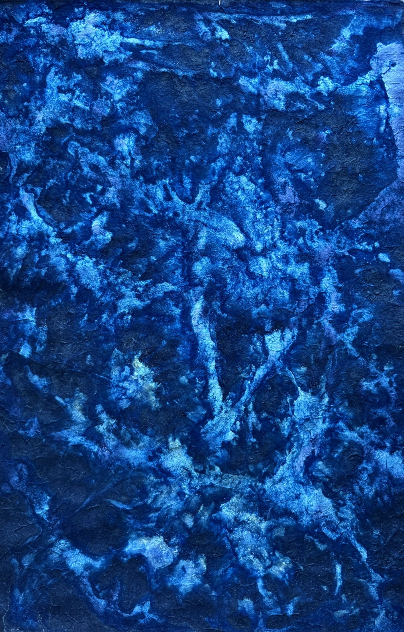 Meguri (巡り) – The Journey, 2025. Mixed media on paper — 50.5 x 75.5 cm