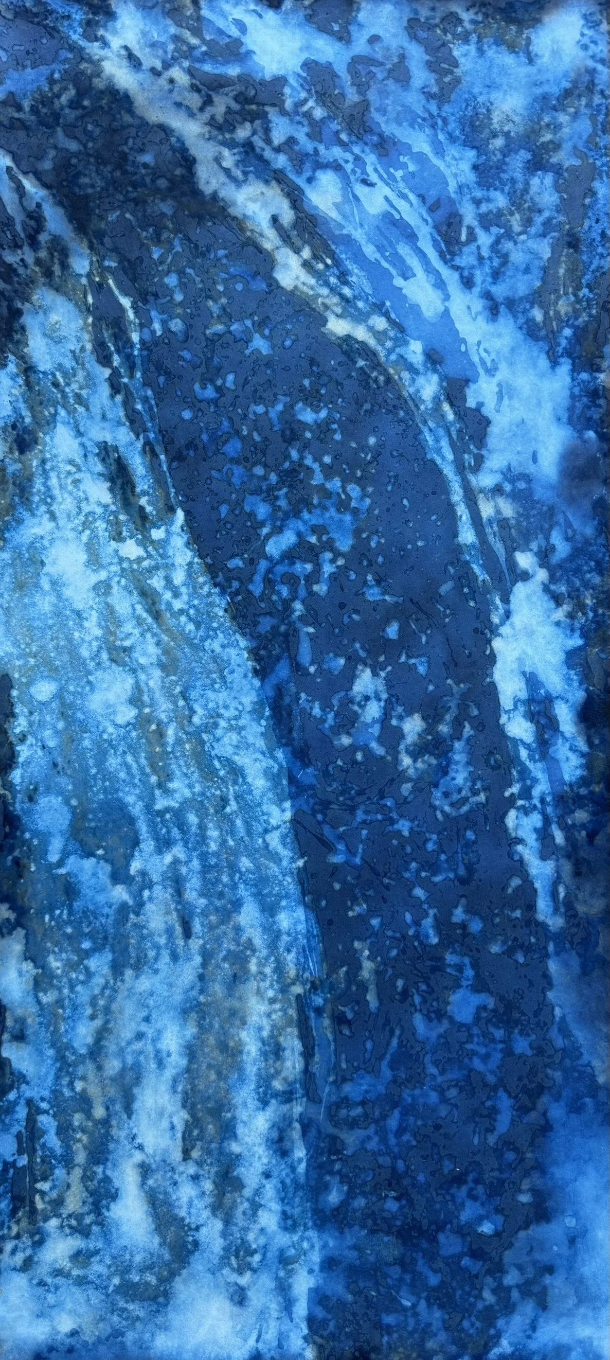 Together in Parallel / Párhuzamban Együtt, 2025. Mixed media on paper — 116 x 52.5 cm