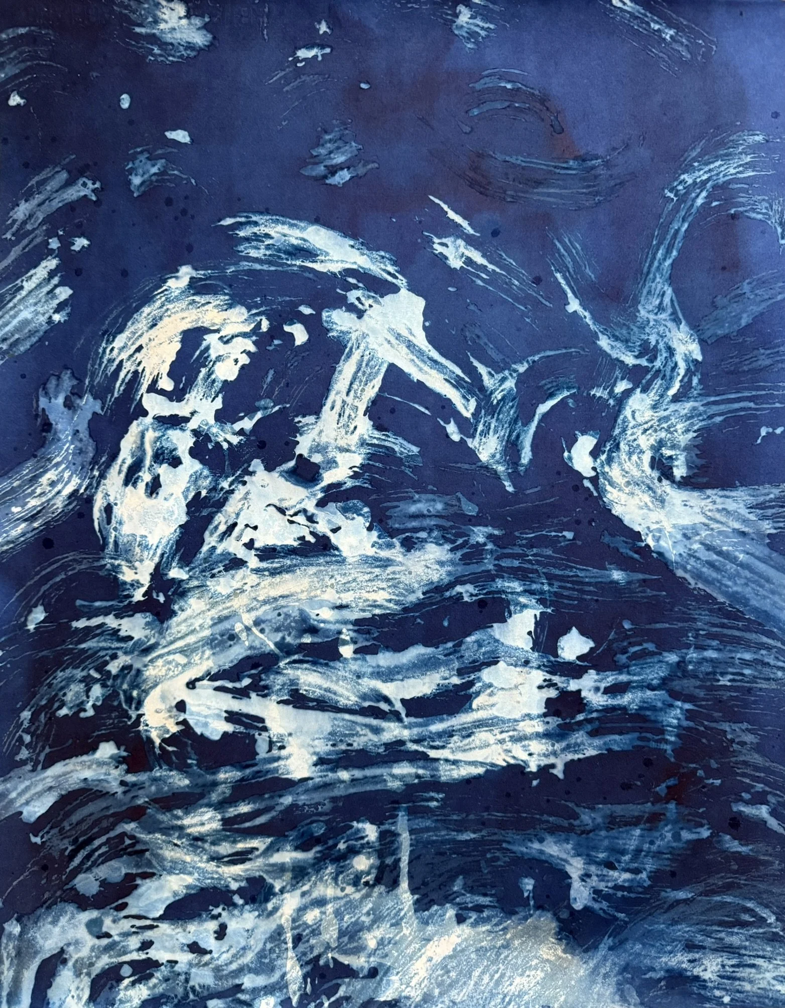 Változás öröme / Joy of Change, 2025. Mixed media on Paper — 70 x 55.5 cm