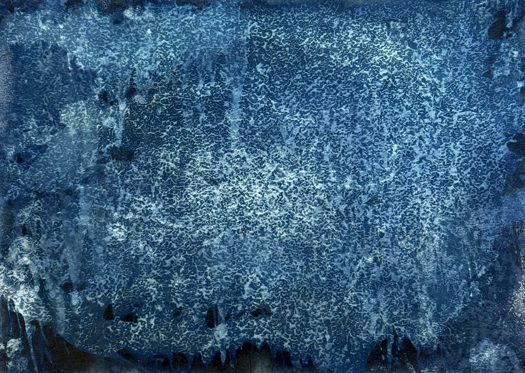 Mélység / Depth, 2025. Mixed media on Paper — 50 x 70 cm