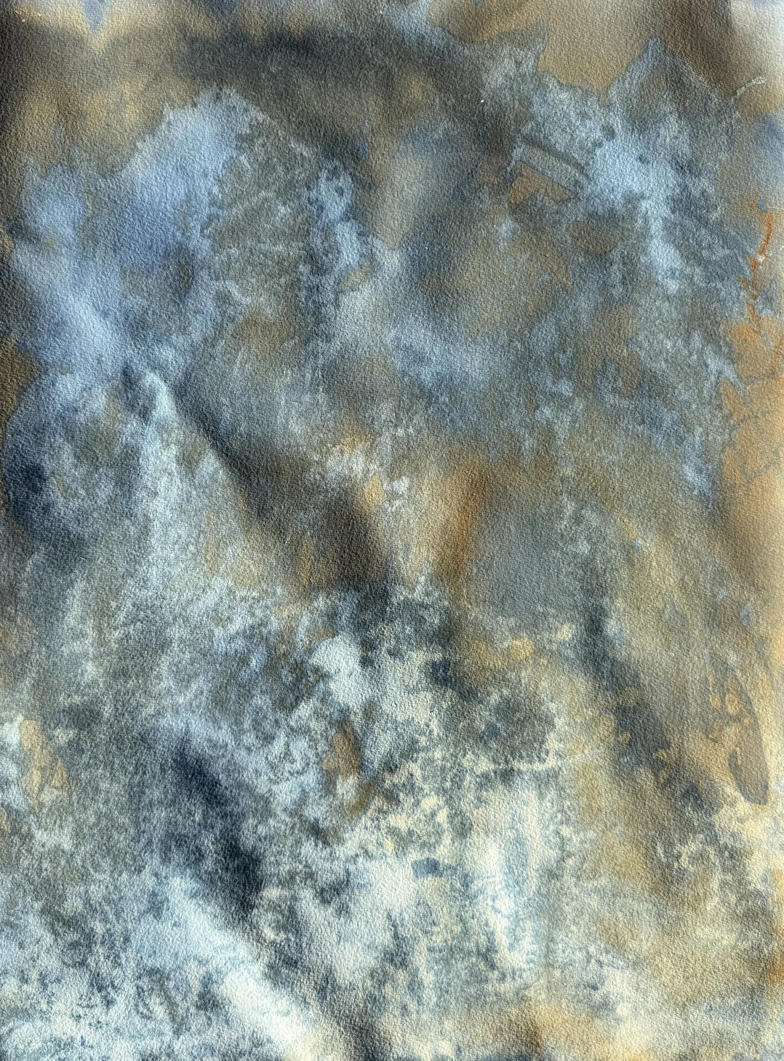 Seeing through the Woods, 2026. Mixed media on paper — 60.5 x 45.5 cm
