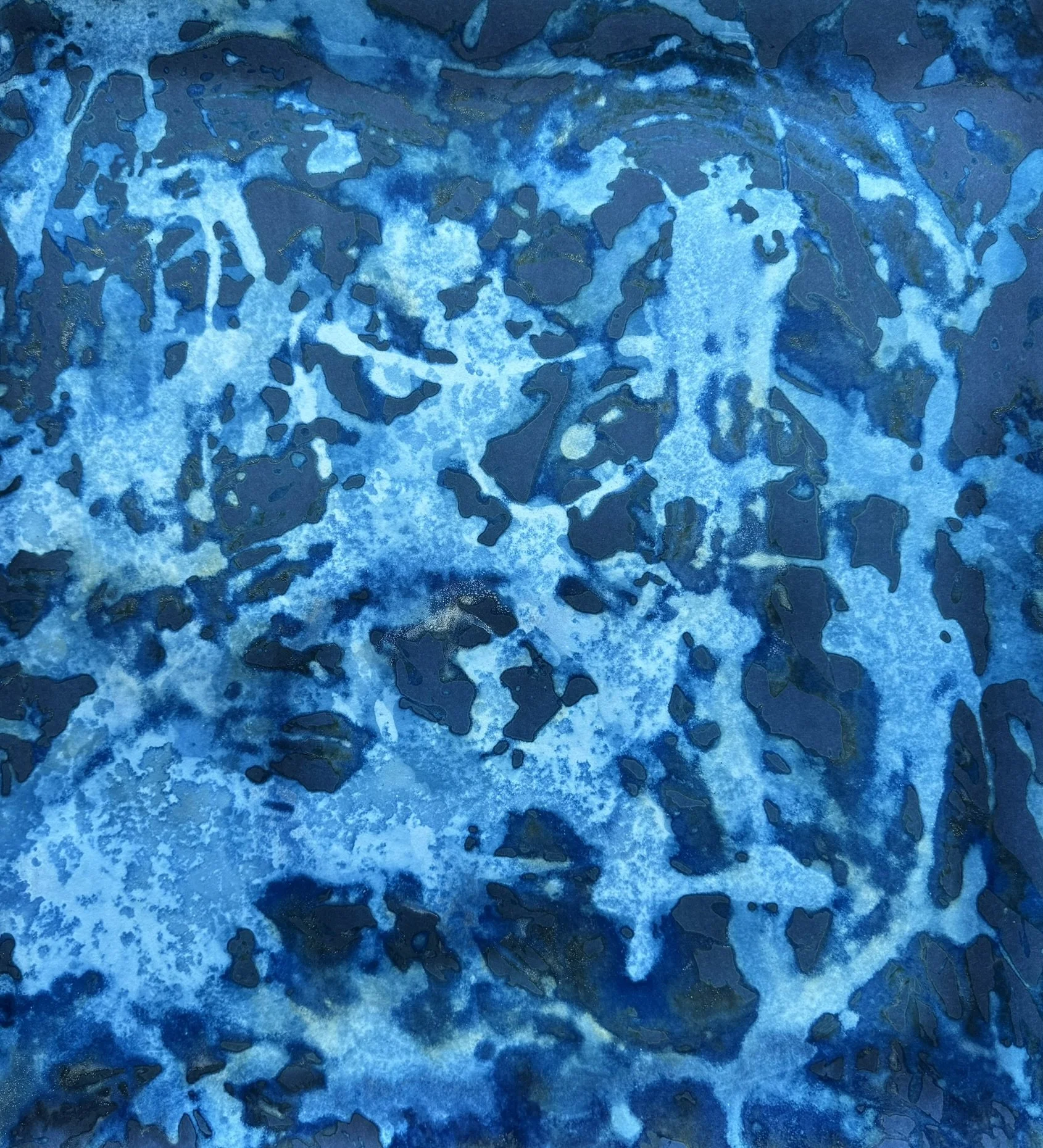 Hibiki (響き) – Resonance, 2025. Mixed media on paper — (2x) 56.5 x 52.5 cm