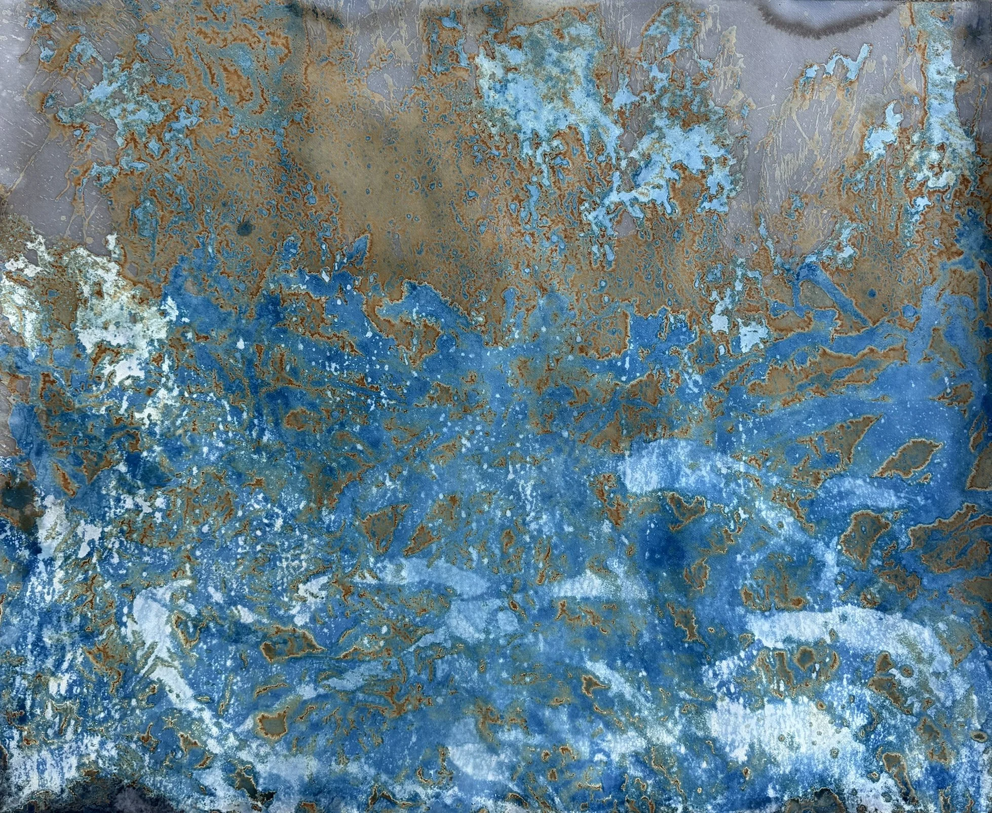 Underwater Magic, 2026. Mixed media on Fabriano Artistico Paper — 122 x 150 cm