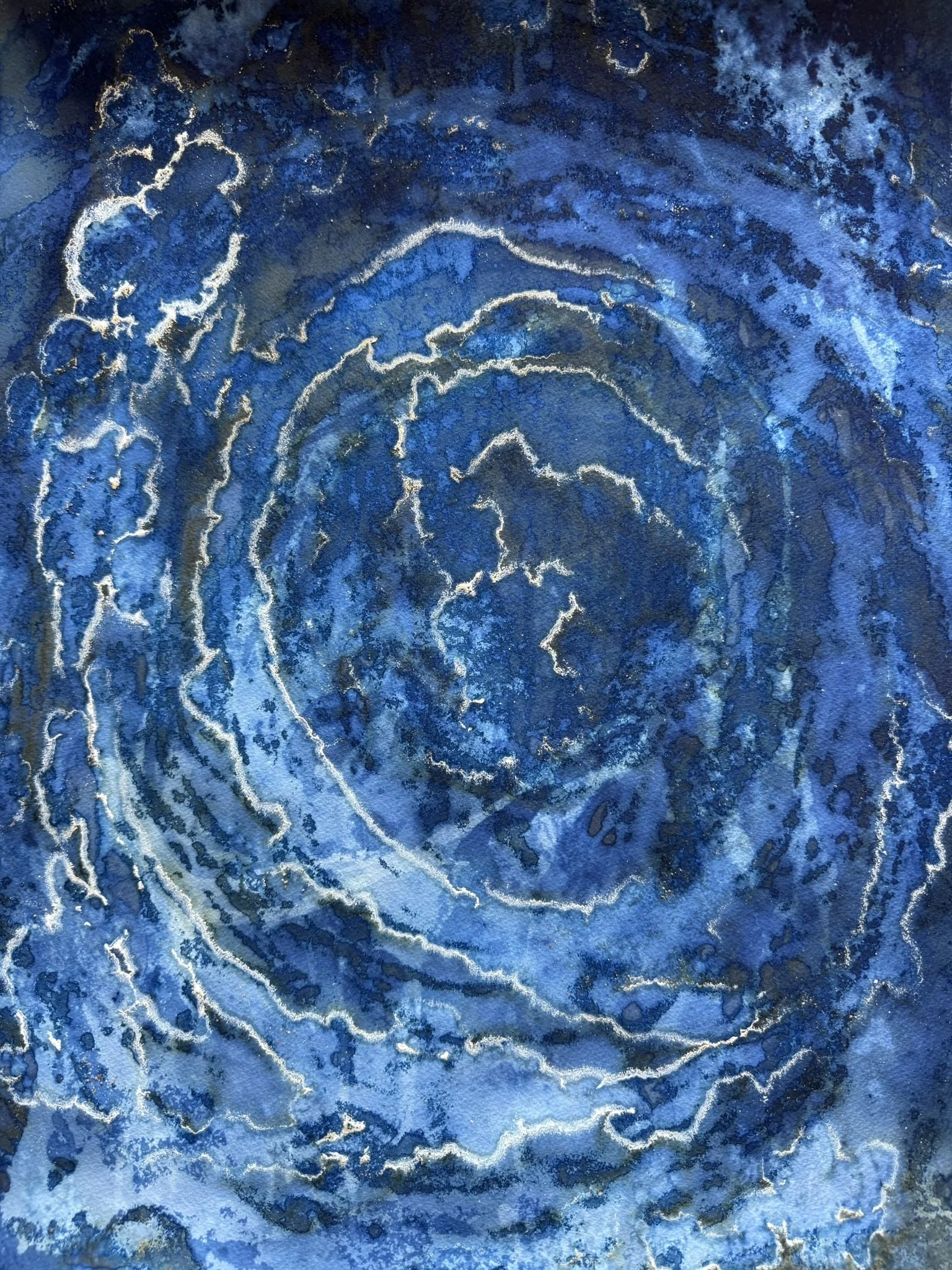 Anemos / Wind, 2025. Mixed media on paper — 60 x 46 cm