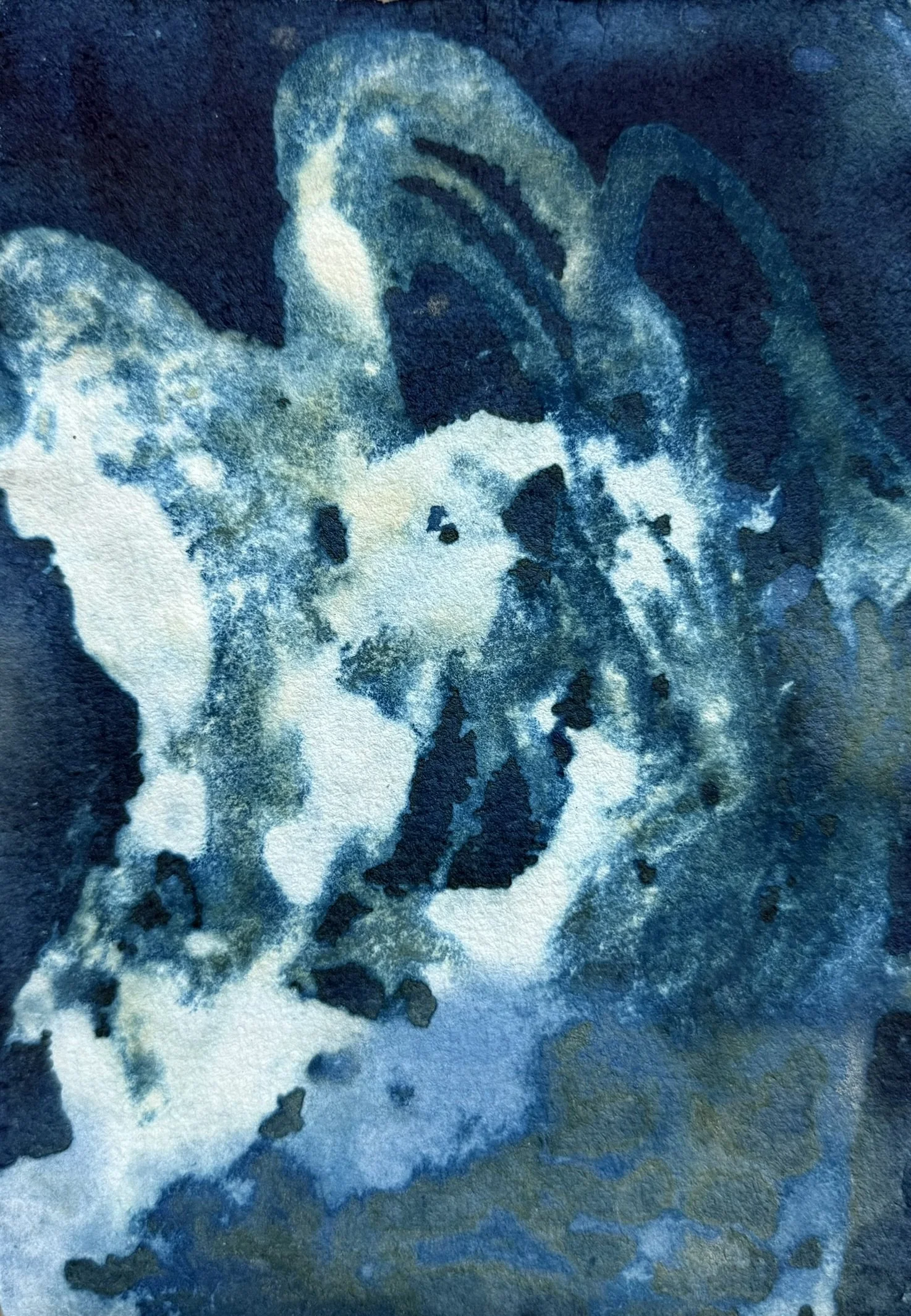 Természet ritmusa / Nature's Rhythm, 2025. Mixed media on Paper — 21 x 14.5 cm