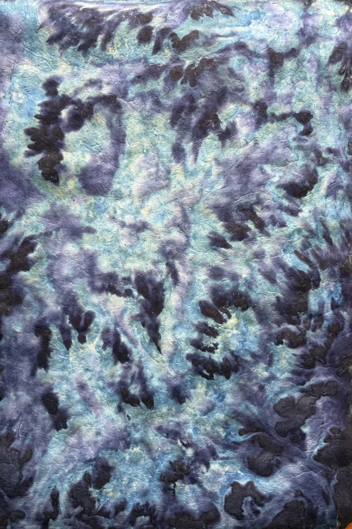 Meguri (巡り) – The Journey, 2025. Mixed media on paper — 50.5 x 75.5 cm
