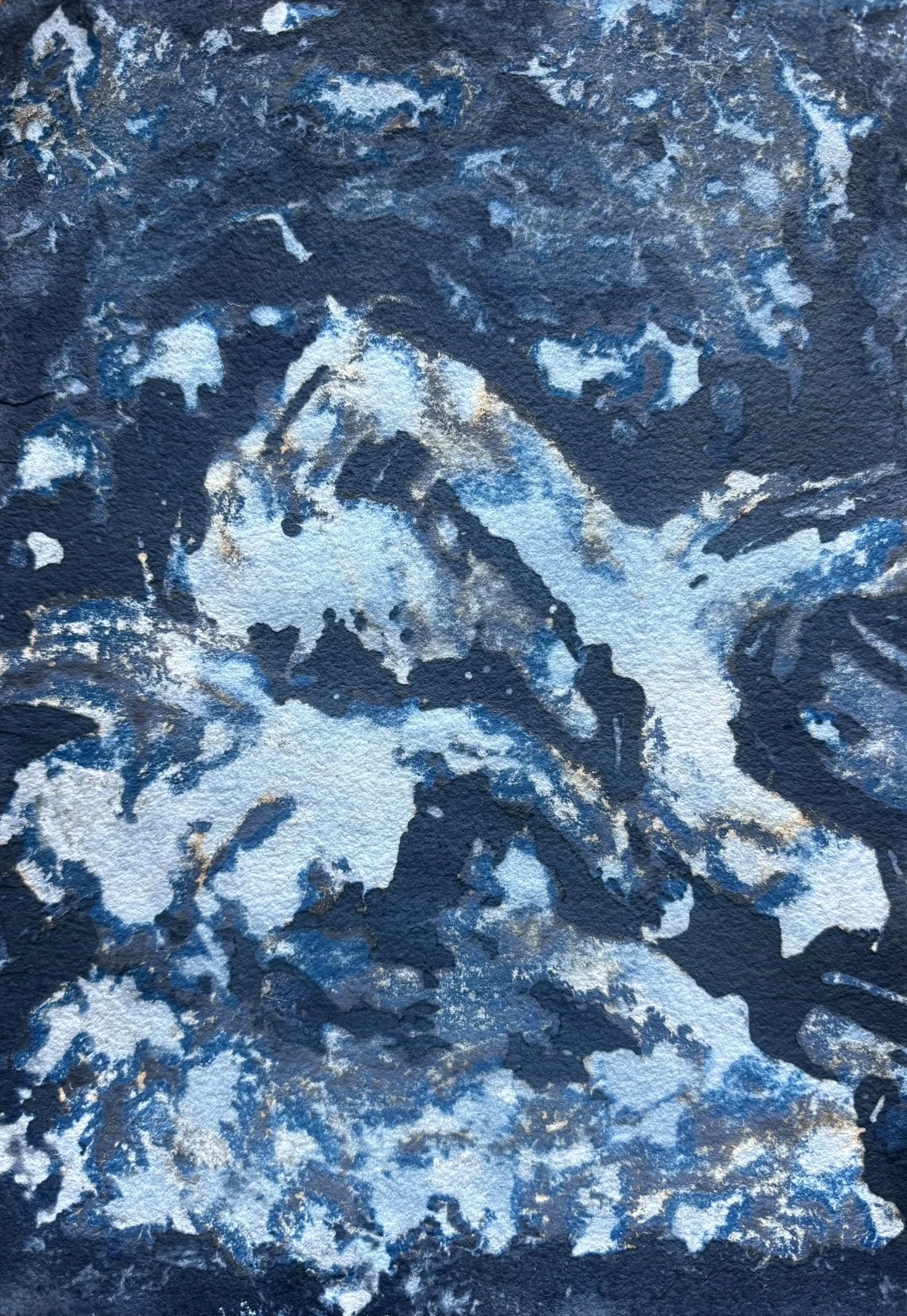 Öreghegy  / Old Hill, 2025. Mixed media on Paper — 42 x 30 cm