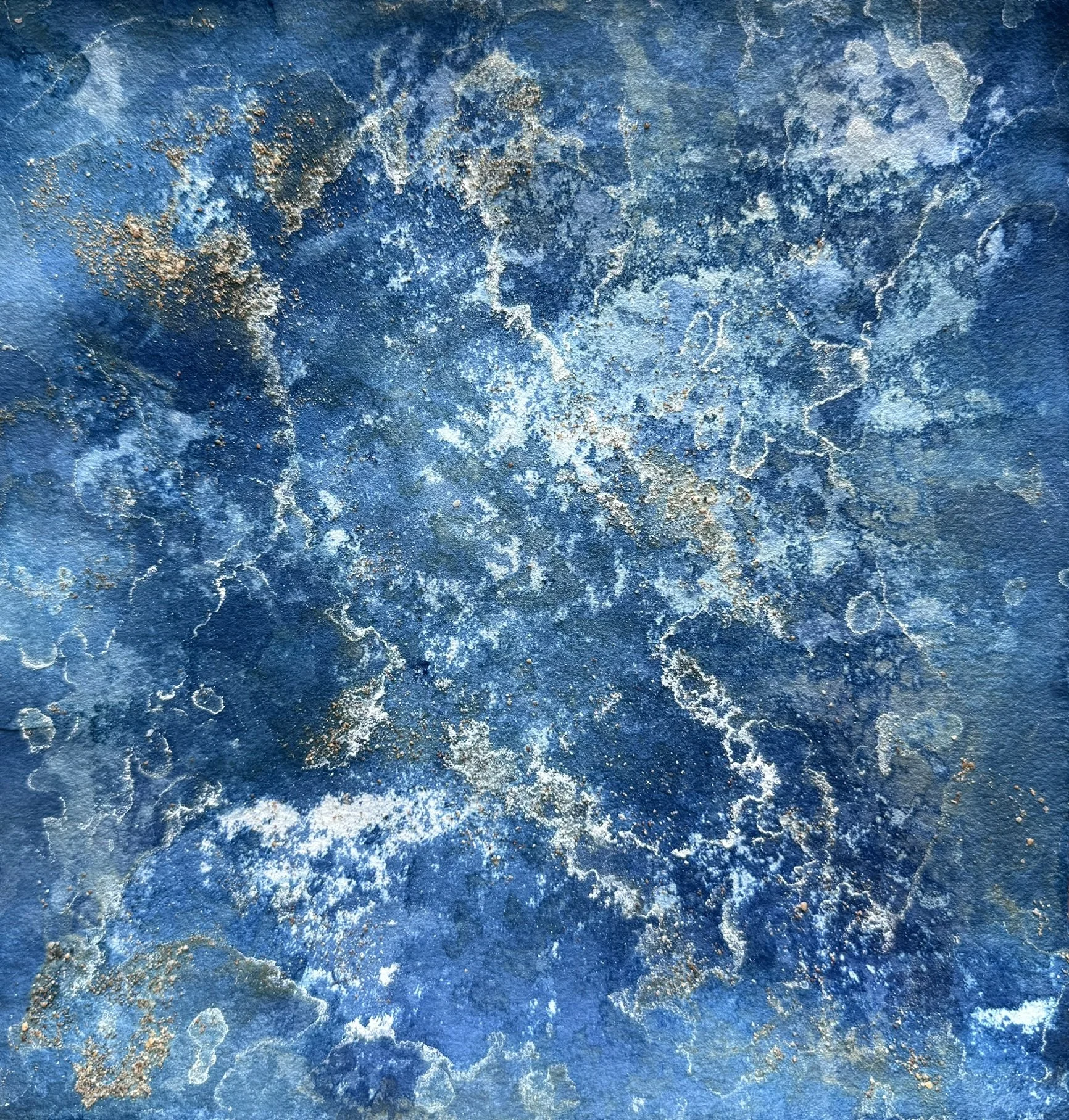 Kairos / The Opportune Moment, 2025. Mixed media on paper — 30 x 30 cm
