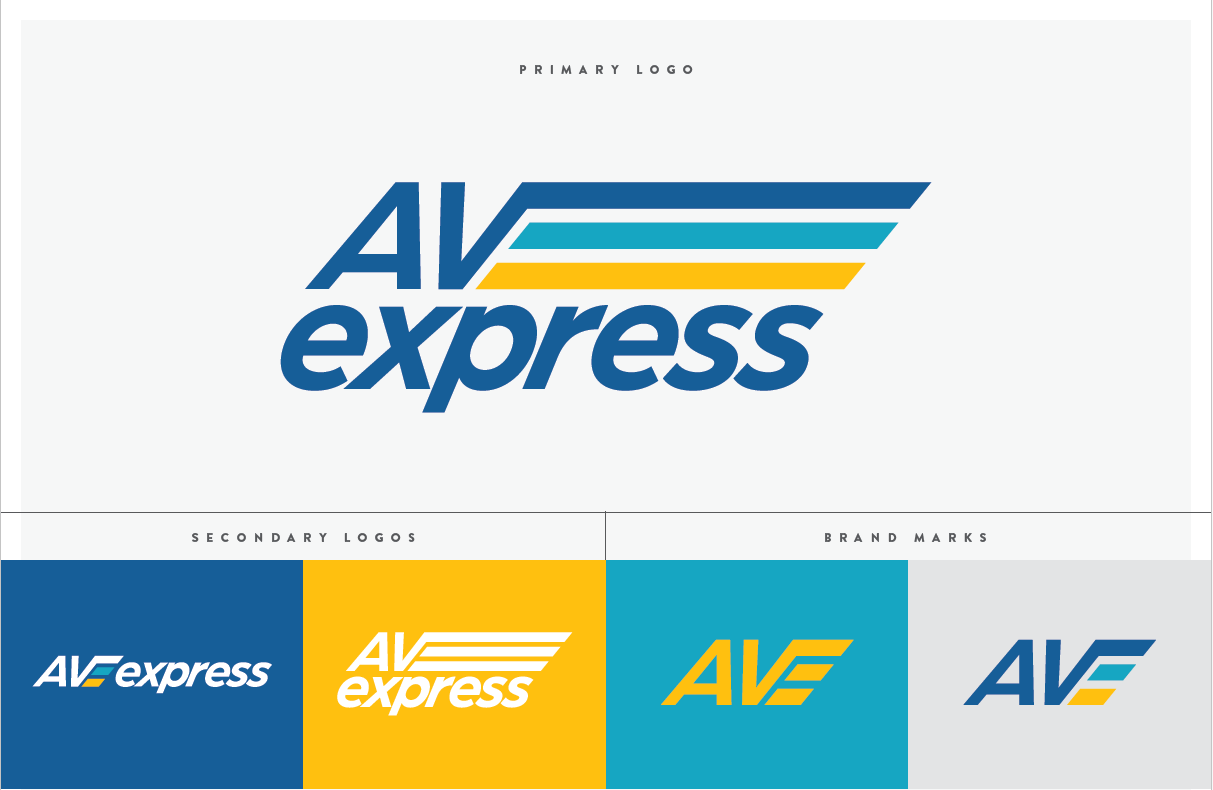 Casa Layfield developed a comprehensive brand guide for AV Express, creating a cohesive visual foundation for consistent marketing and communications across all platforms.