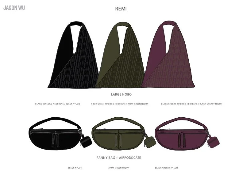 JW LOGO NEOPRENE HOBO & FANNY BAG