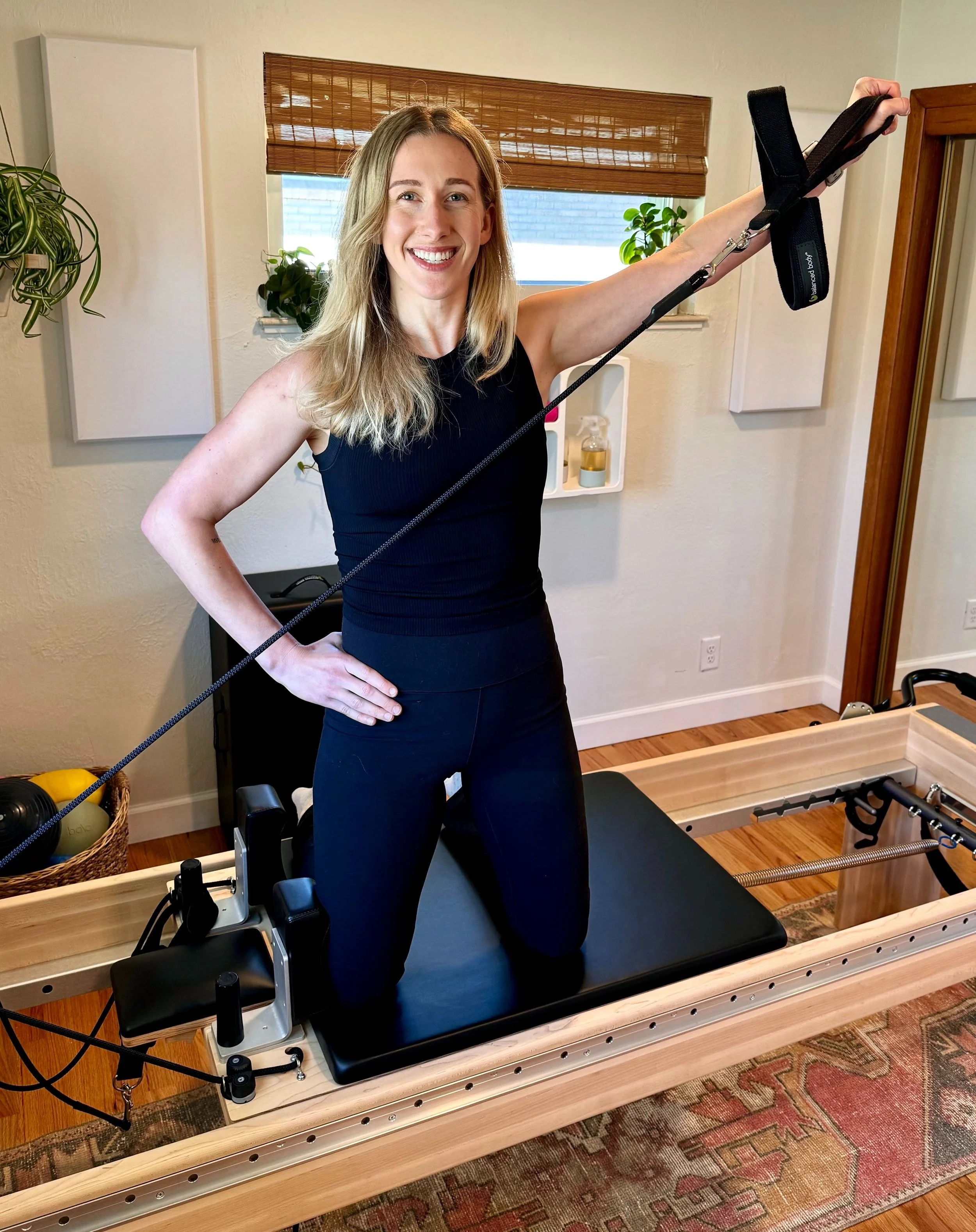 Maria Zorn - Pilates instructor on Reformer
