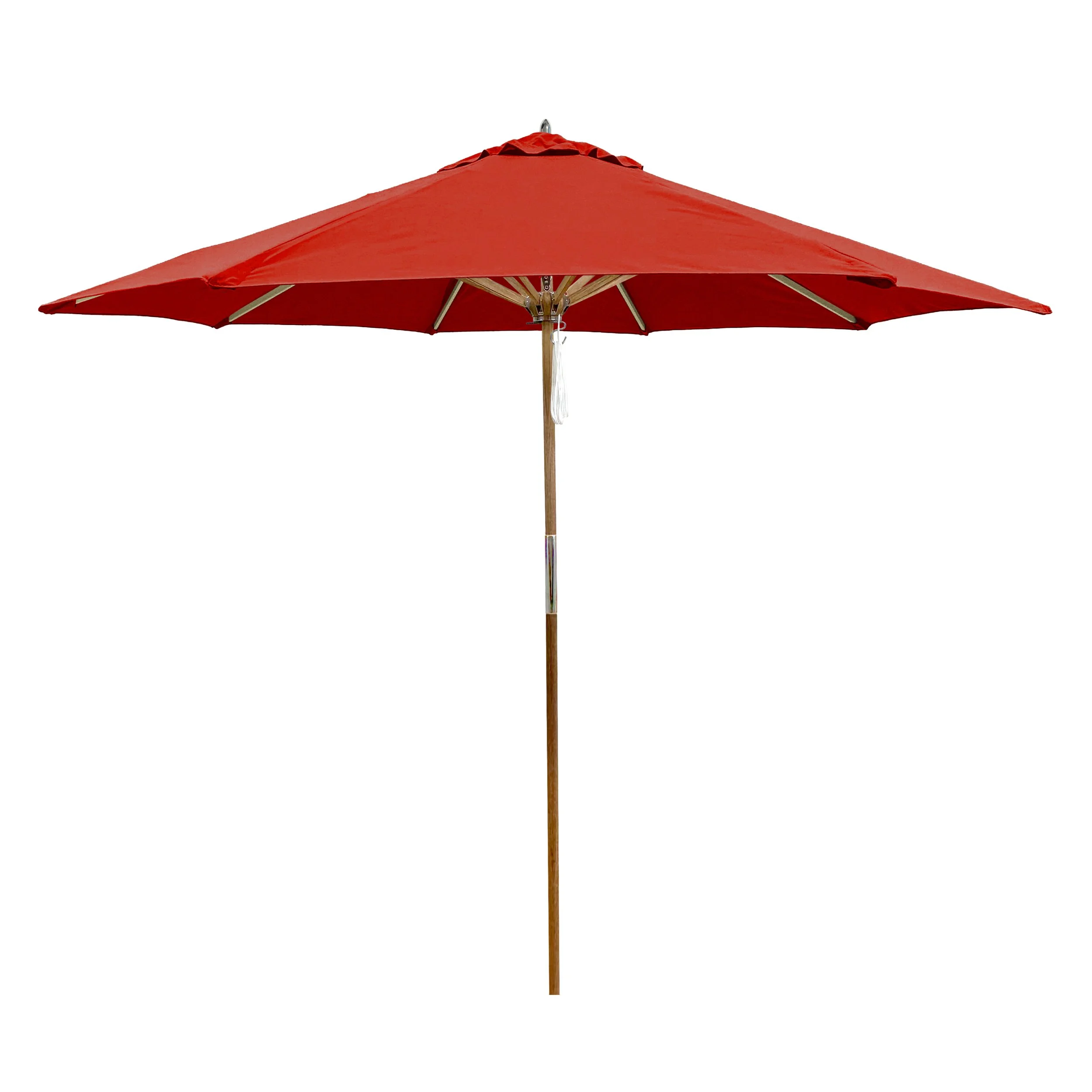 9' Teak Pulley with Jockey Red Sunbrella.jpg