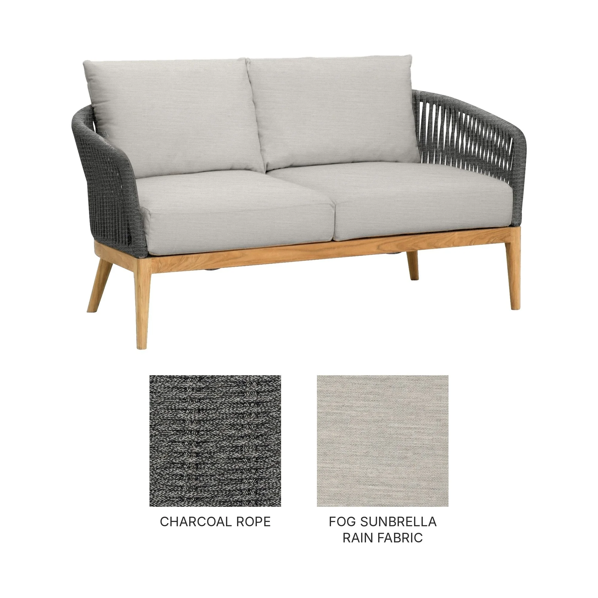 Lucia Settee Charcoal with Fog Sunbrella Rain Fabric.jpg (Copy)