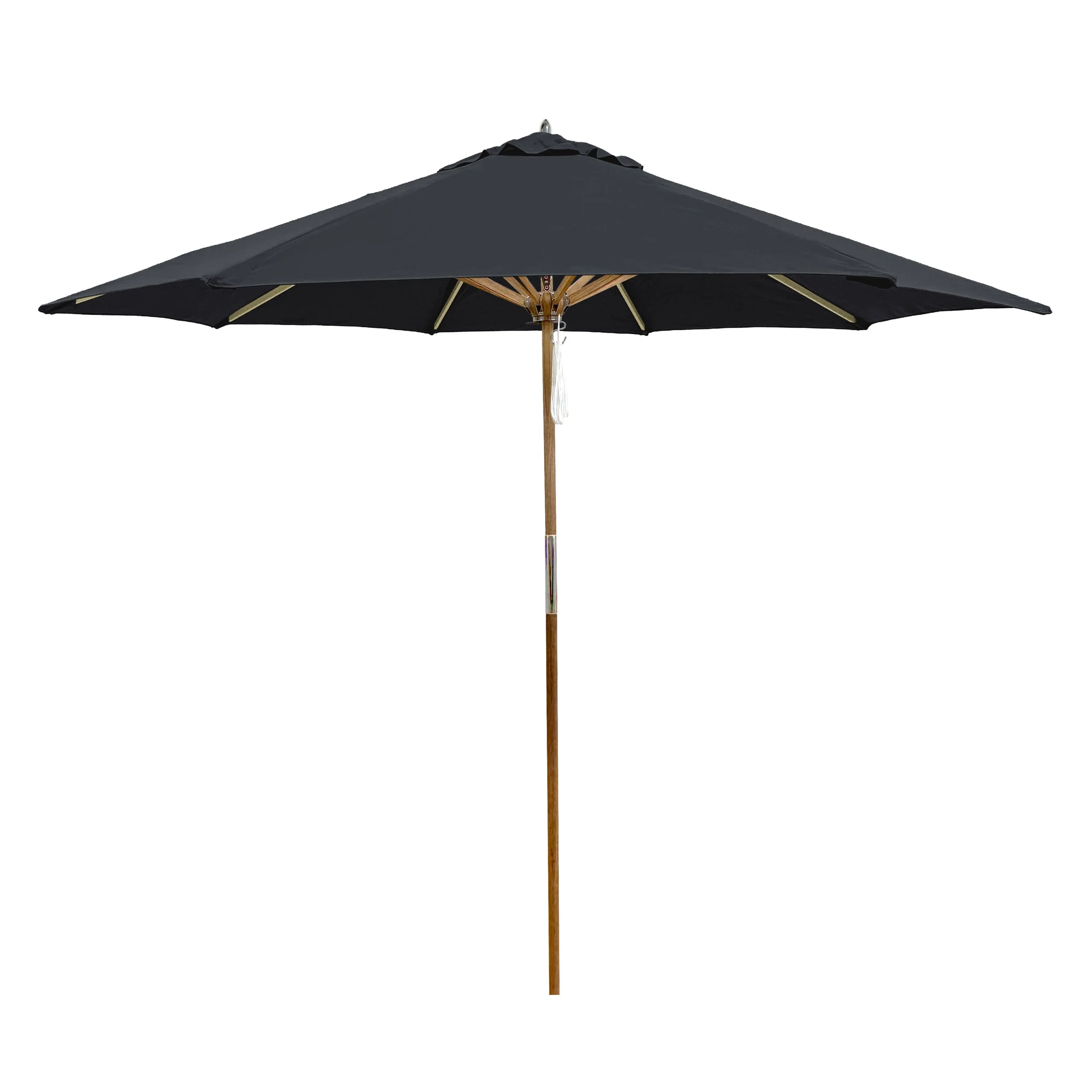 9' Teak Pulley with Black Sunbrella.jpg