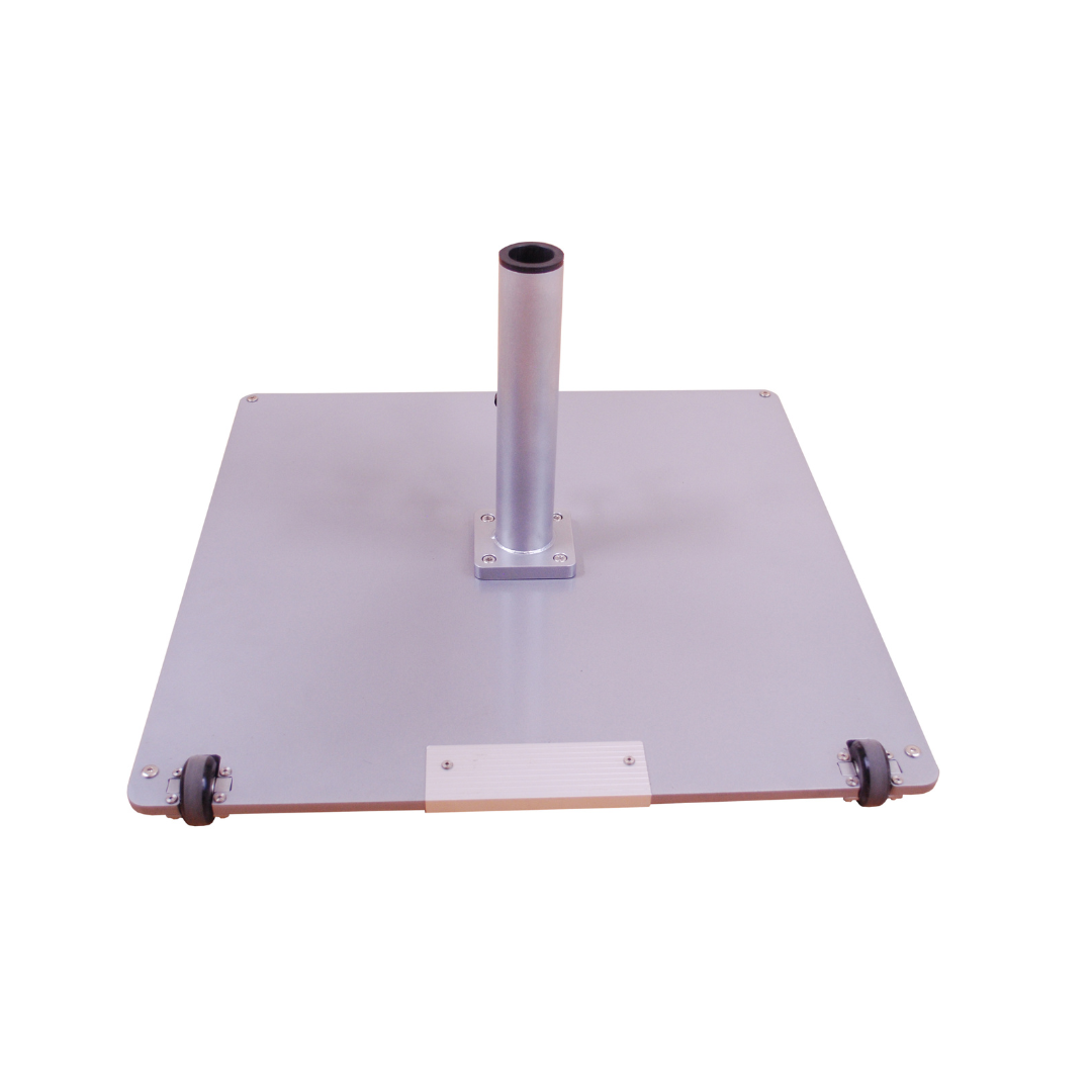 Classic 95lb Umbrella Base with Wheels Silver