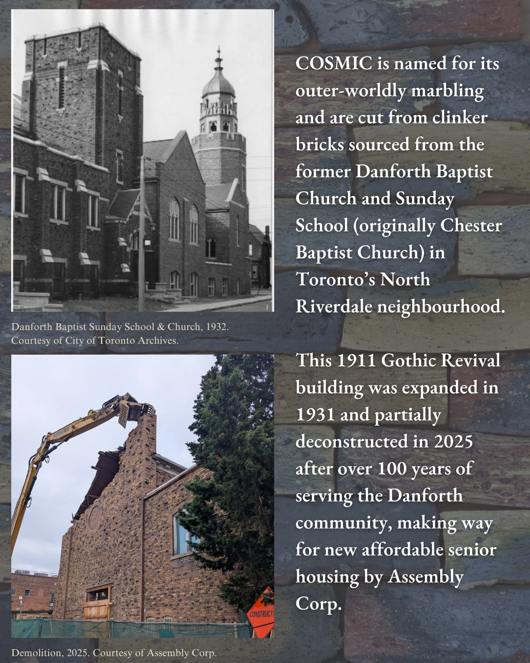 Clinker Bricks &amp; Cosmic Tiles: Danforth Baptist Church
