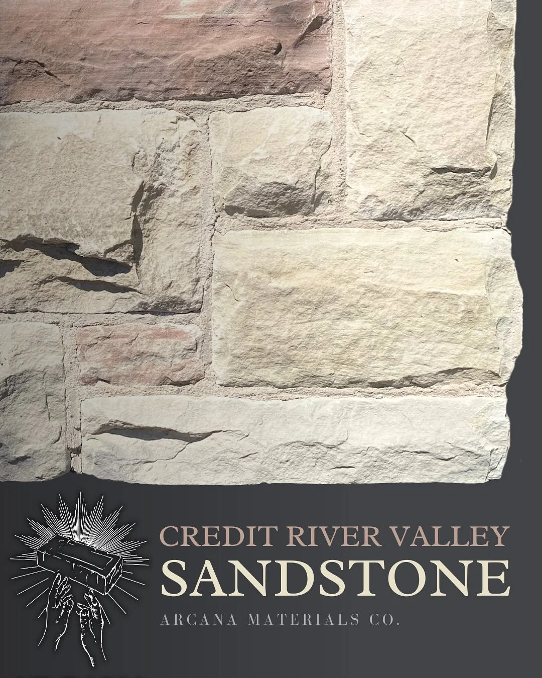 Now available: RECLAIMED CREDIT VALLEY SANDSTONE
Salvaged from a deconstructed 1930s mansion overlooking the Humber River in west Toronto, this sandstone is an exceptional relic of 20th century high-end architecture in Ontario.
The stone was excavate