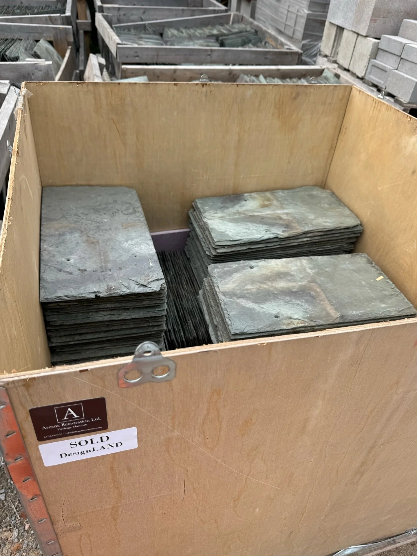 Load of slate sold to our friends @_design_land_ for a special project in Trinity Bellwoods.