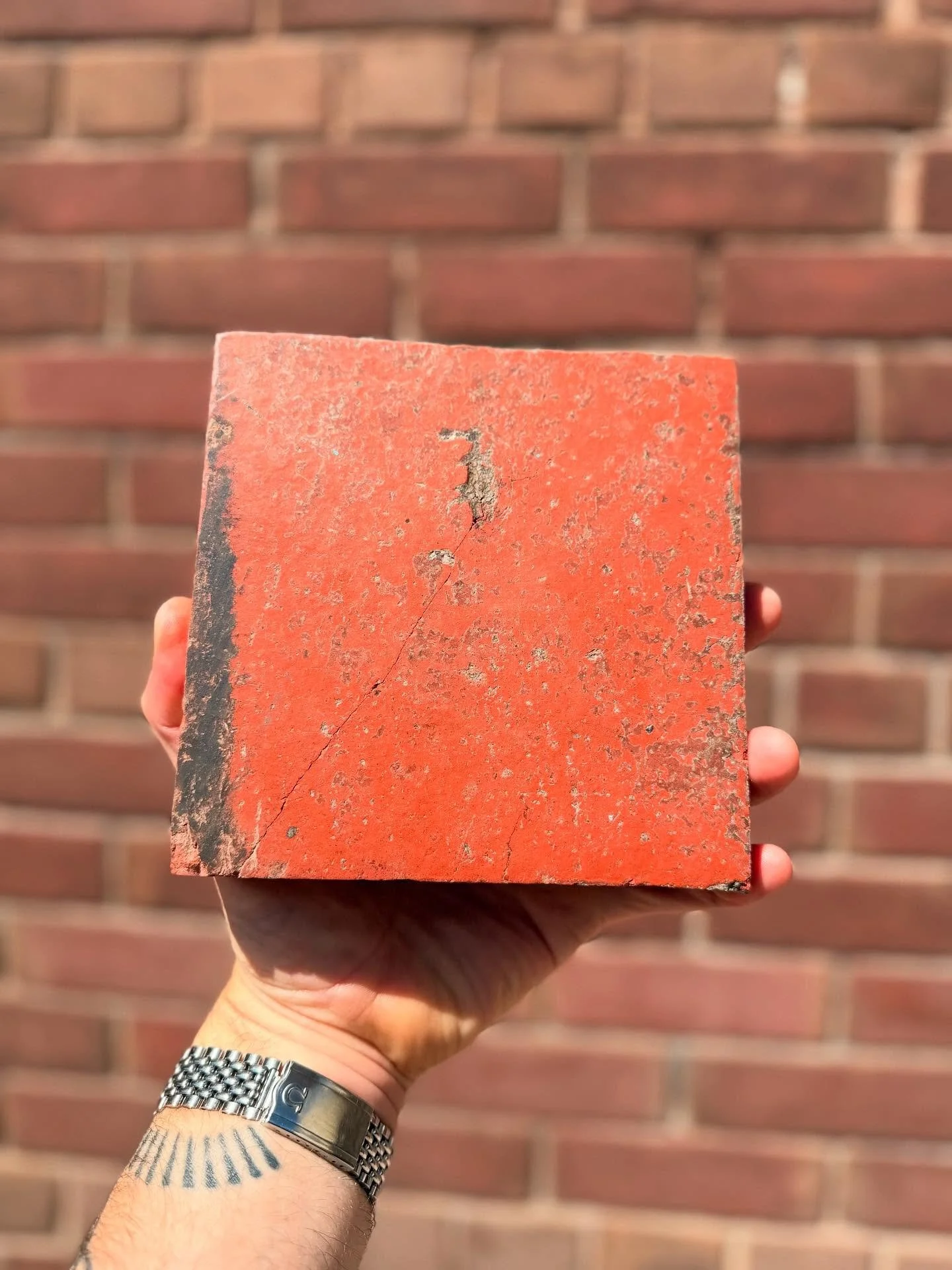 Coming soon to our inventory: J.C. Edwards Ruabon quarry tiles, manufactured in the early 1900s in Wales then built into the Brantford Waterworks expansions around the 1920s. 6&rdquo;x6&rdquo; and with a durable 5/8&rdquo; thickness, these beautiful 