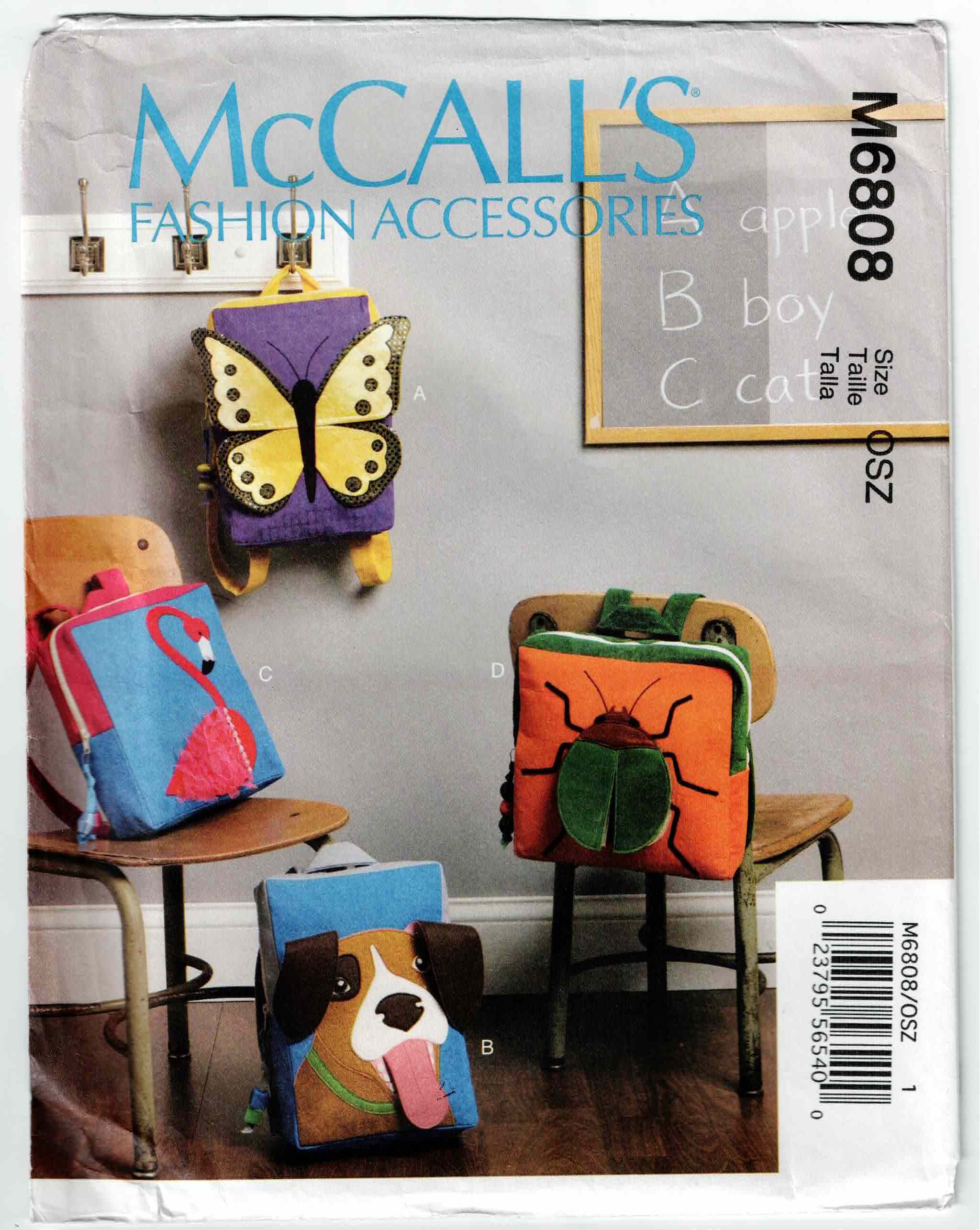 McCall's Pattern #M6808 Circa 2013 - One Size