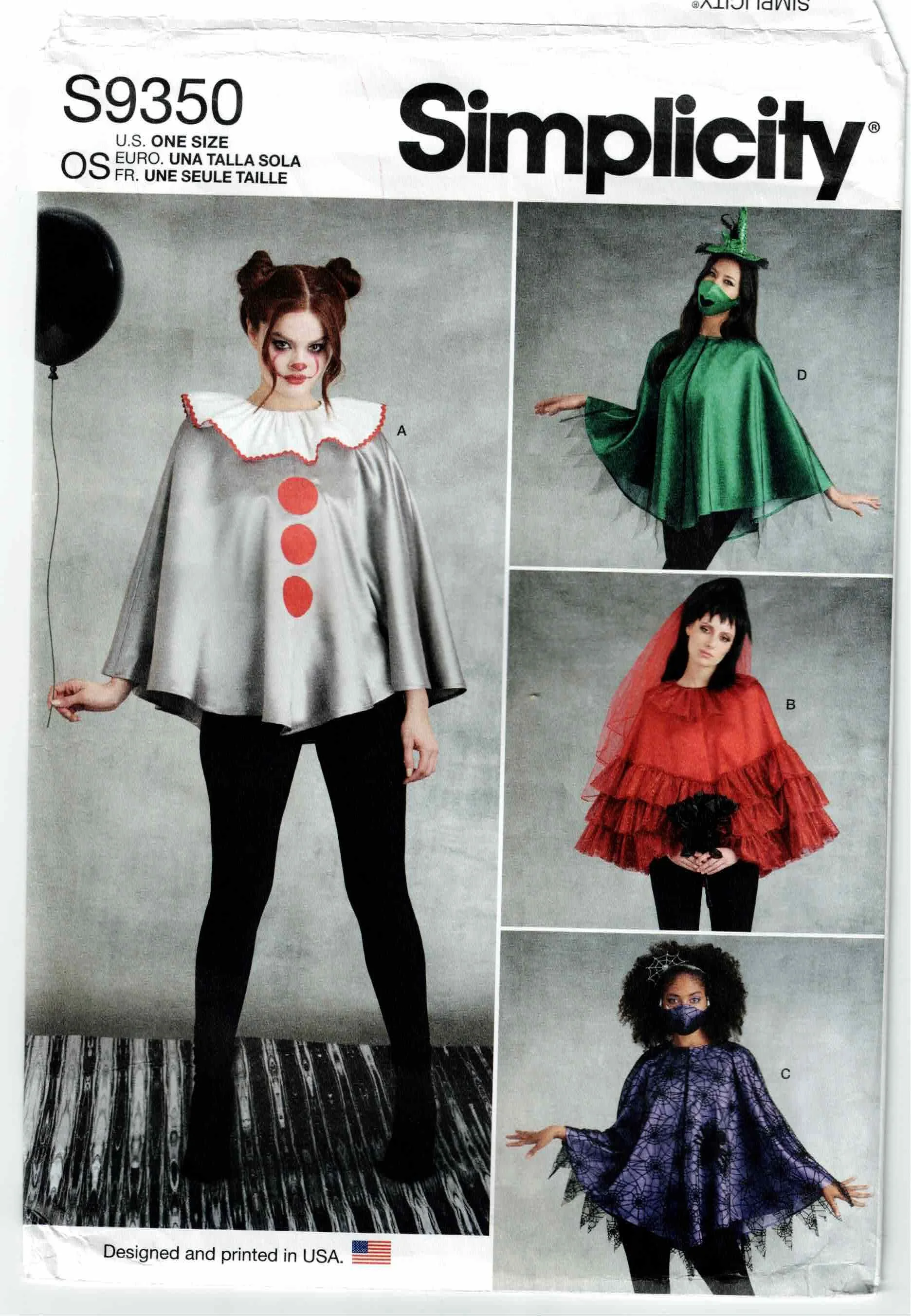 Simplicity Pattern #S9350 Circa 2021 - One Size