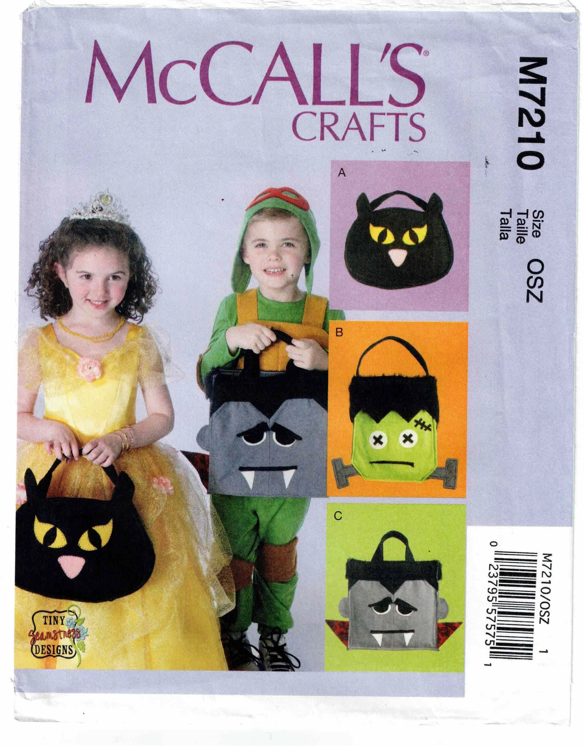 McCall's Pattern #M7210 Circa 2015 - One Size