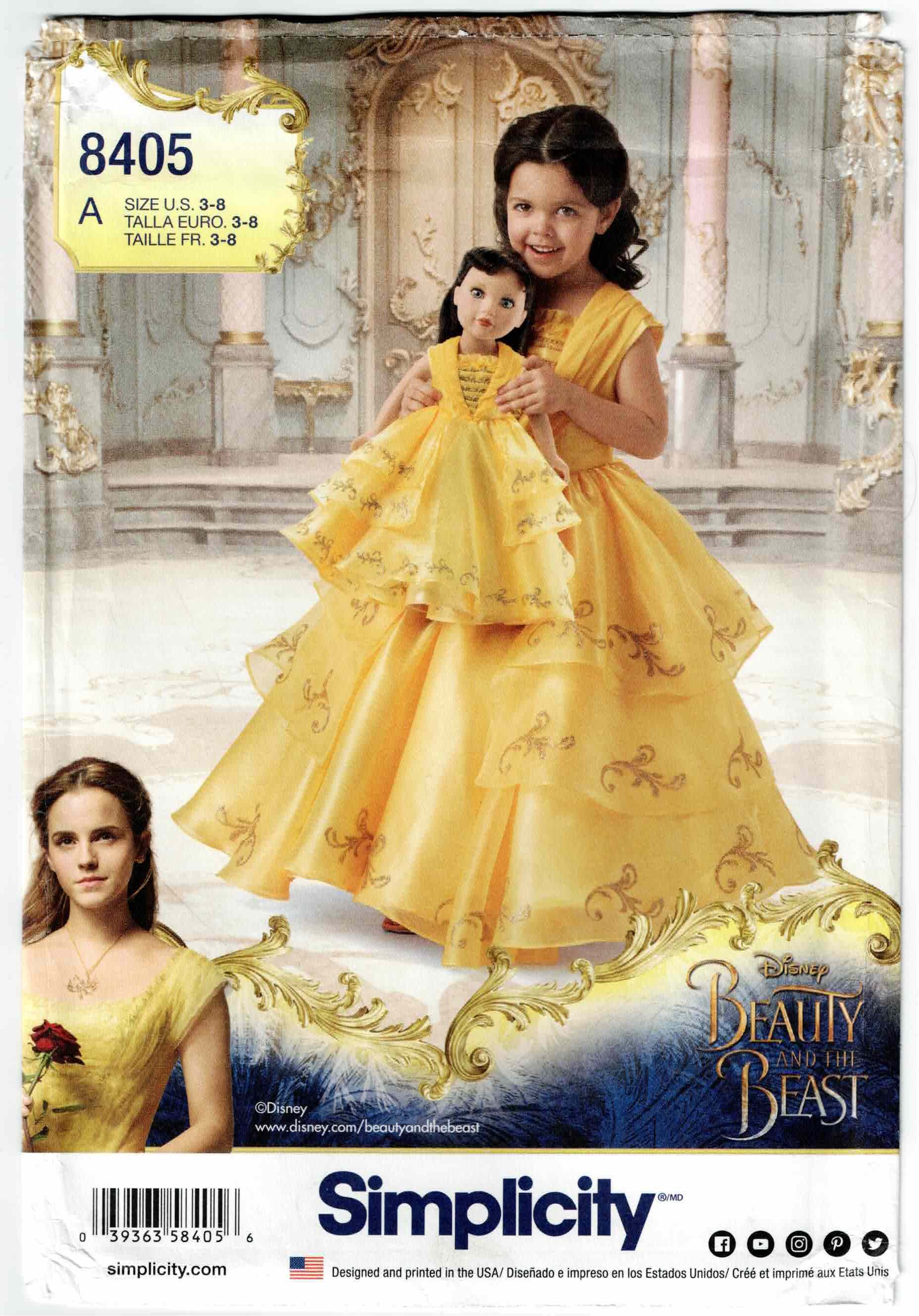 Simplicity Pattern #8405 Circa 2017 - Size range 3-8