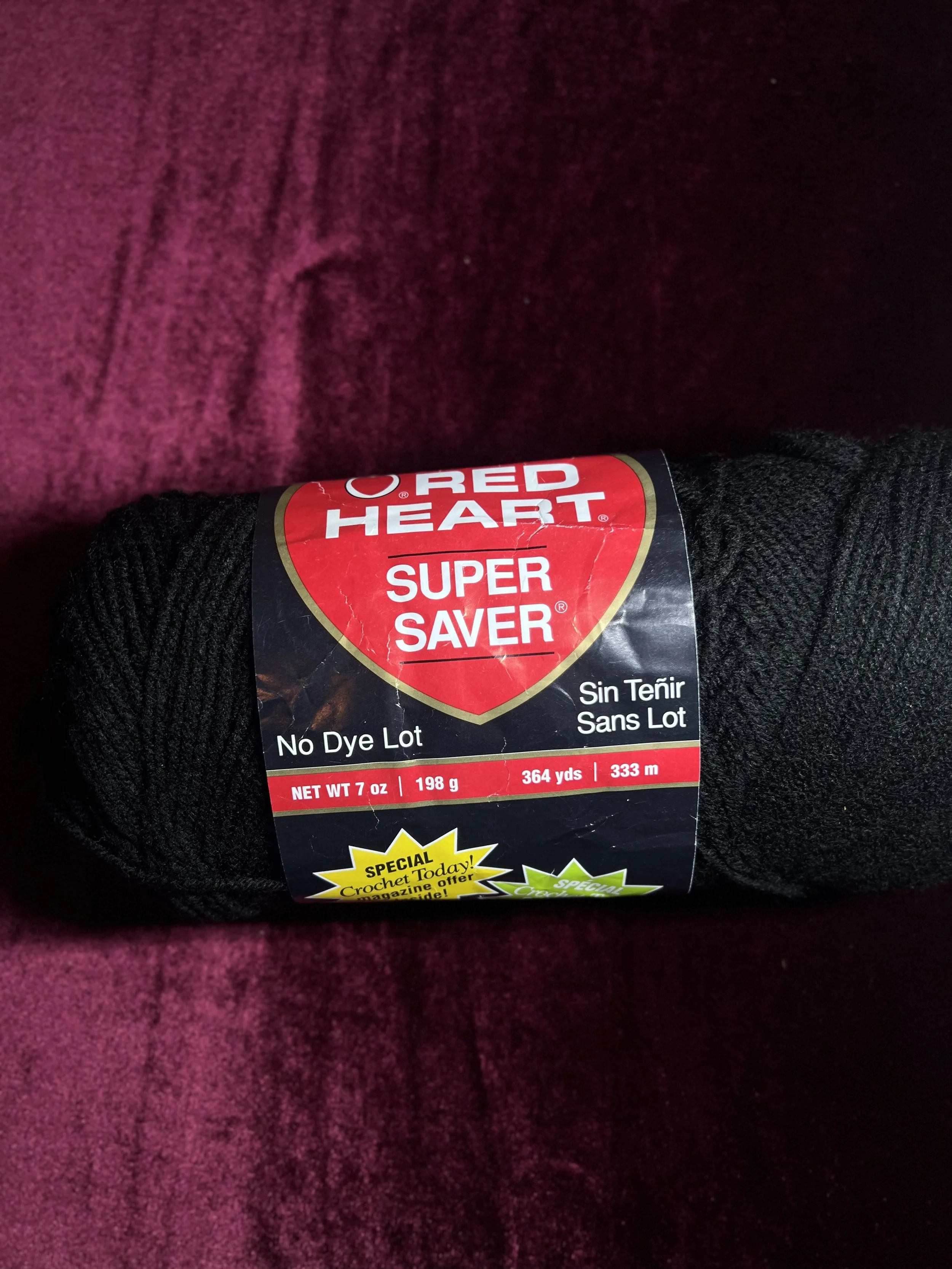 Back in Black - Super Saver Yarn