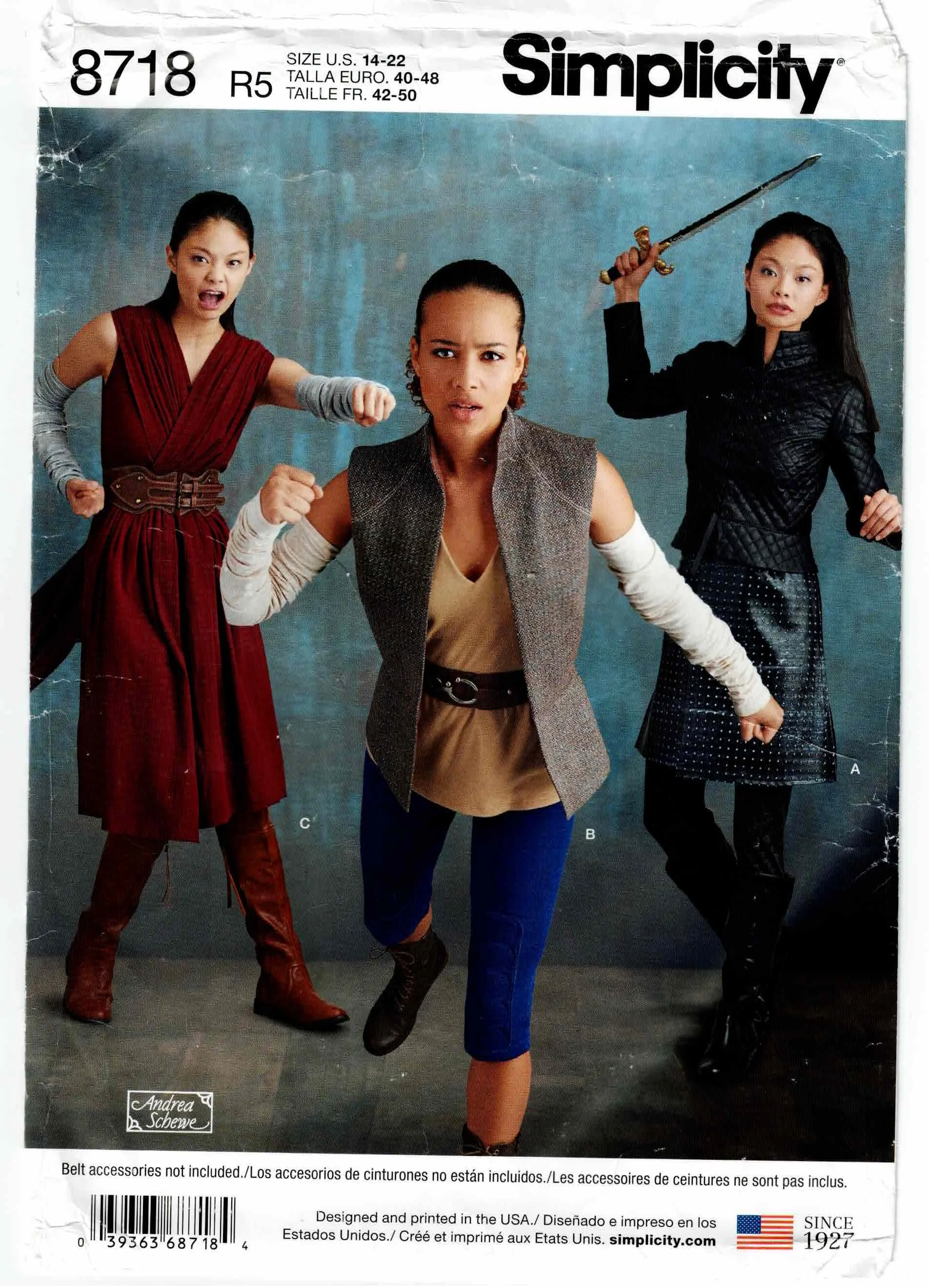 Simplicity Pattern #8718 Circa 2018 - Size range 14-22