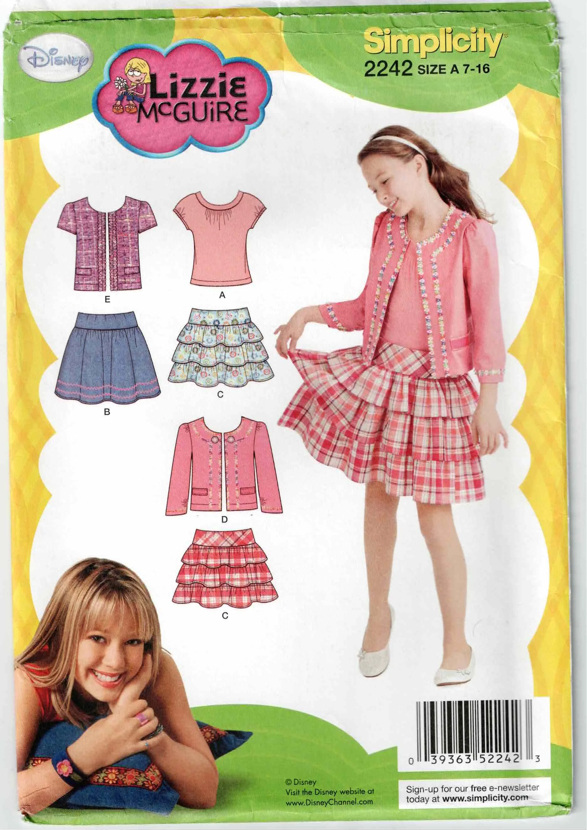 Simplicity Pattern #2242 Circa 2011 - Size range 7-16