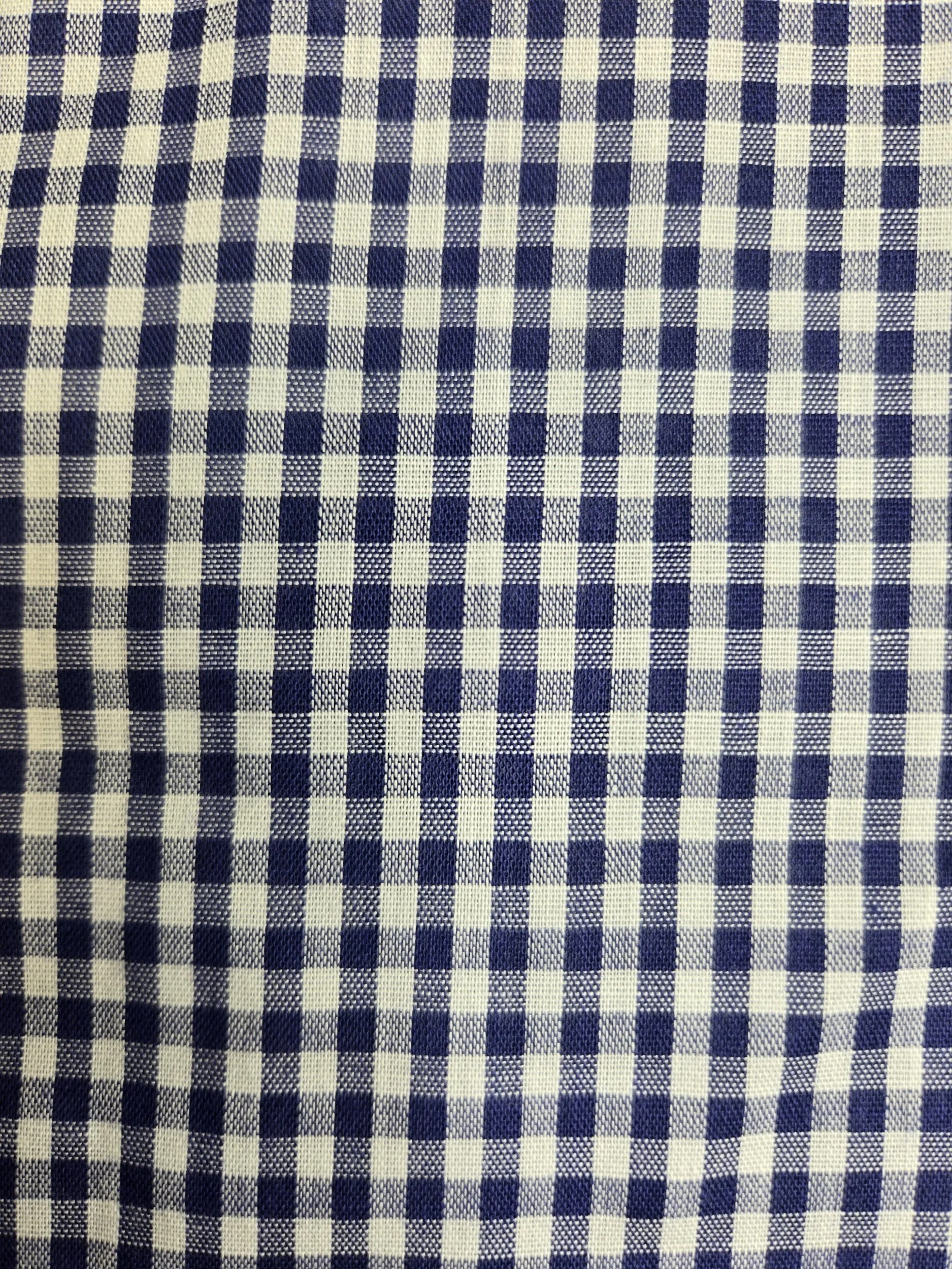 Navy Gingham Woven