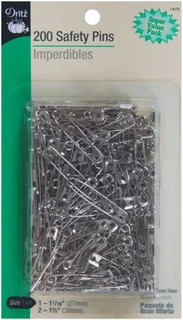 Dritz Super Value Pack Safety Pins 200/Pkg