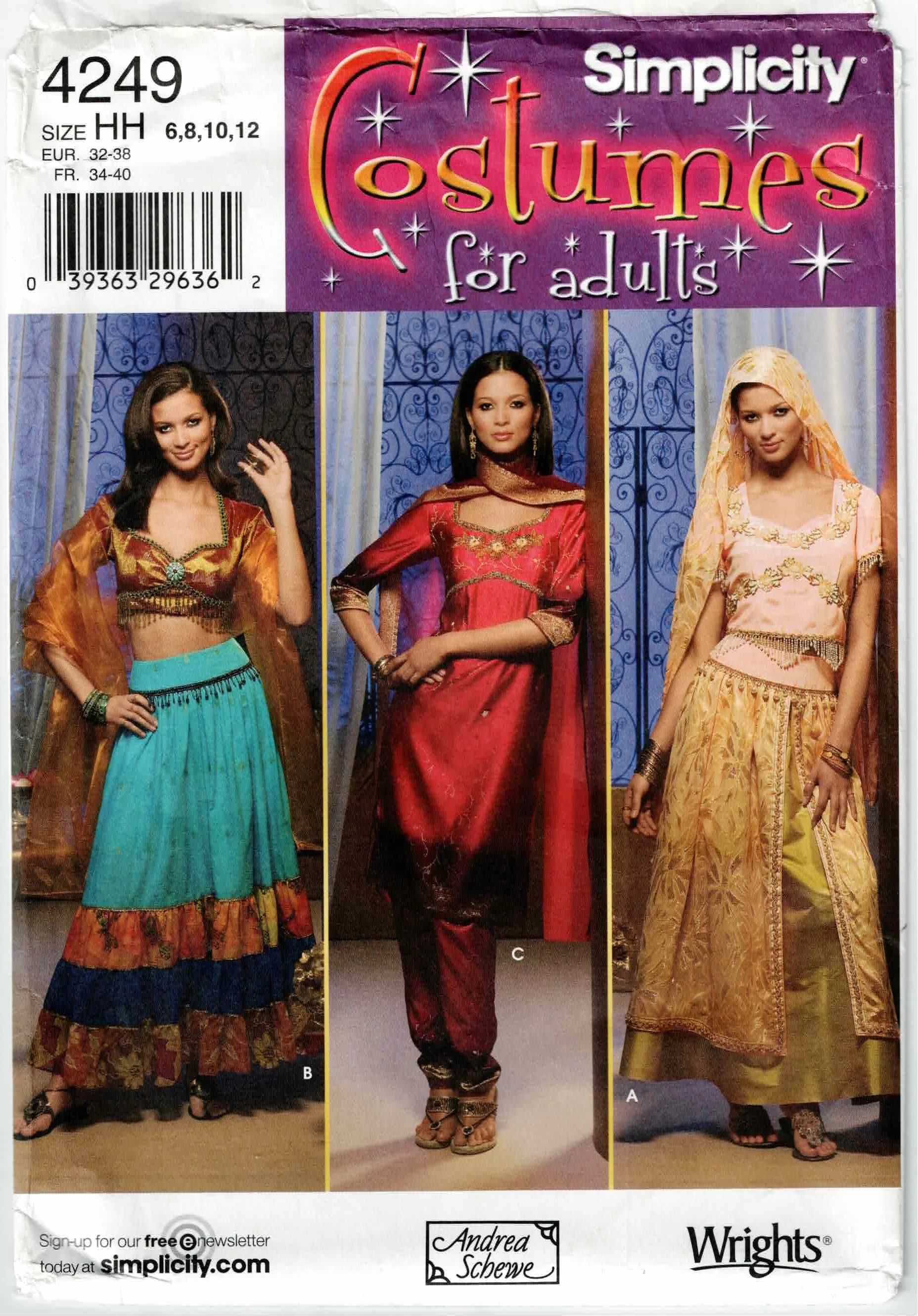 Simplicity Pattern #4249 Circa 2006 - Size range 6/8/10/12