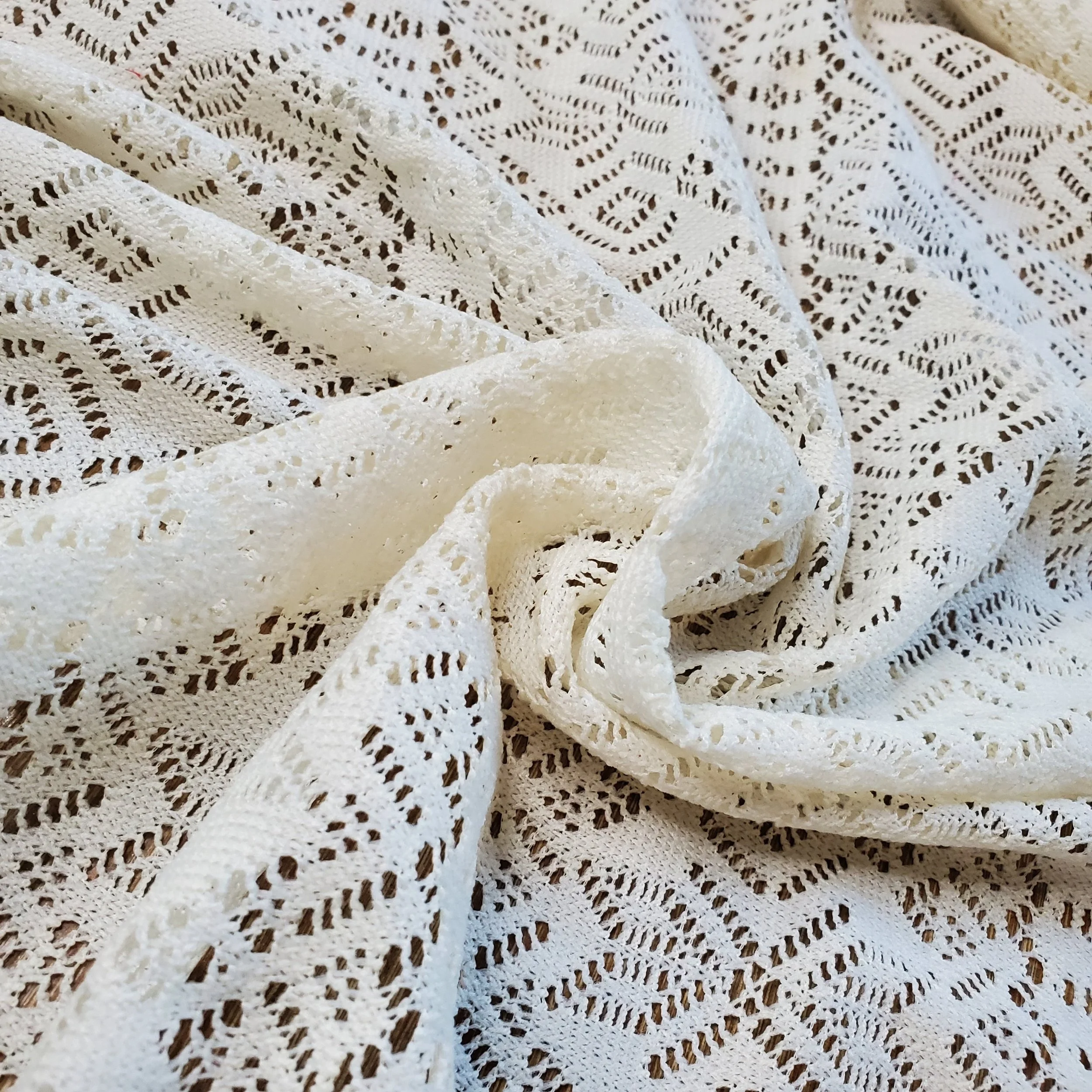 Retro Crochet Lace Fabric By The Yard