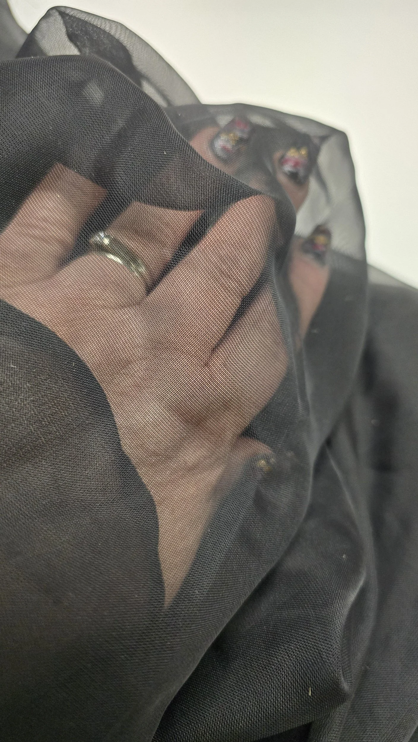 "Older" Black Chiffon