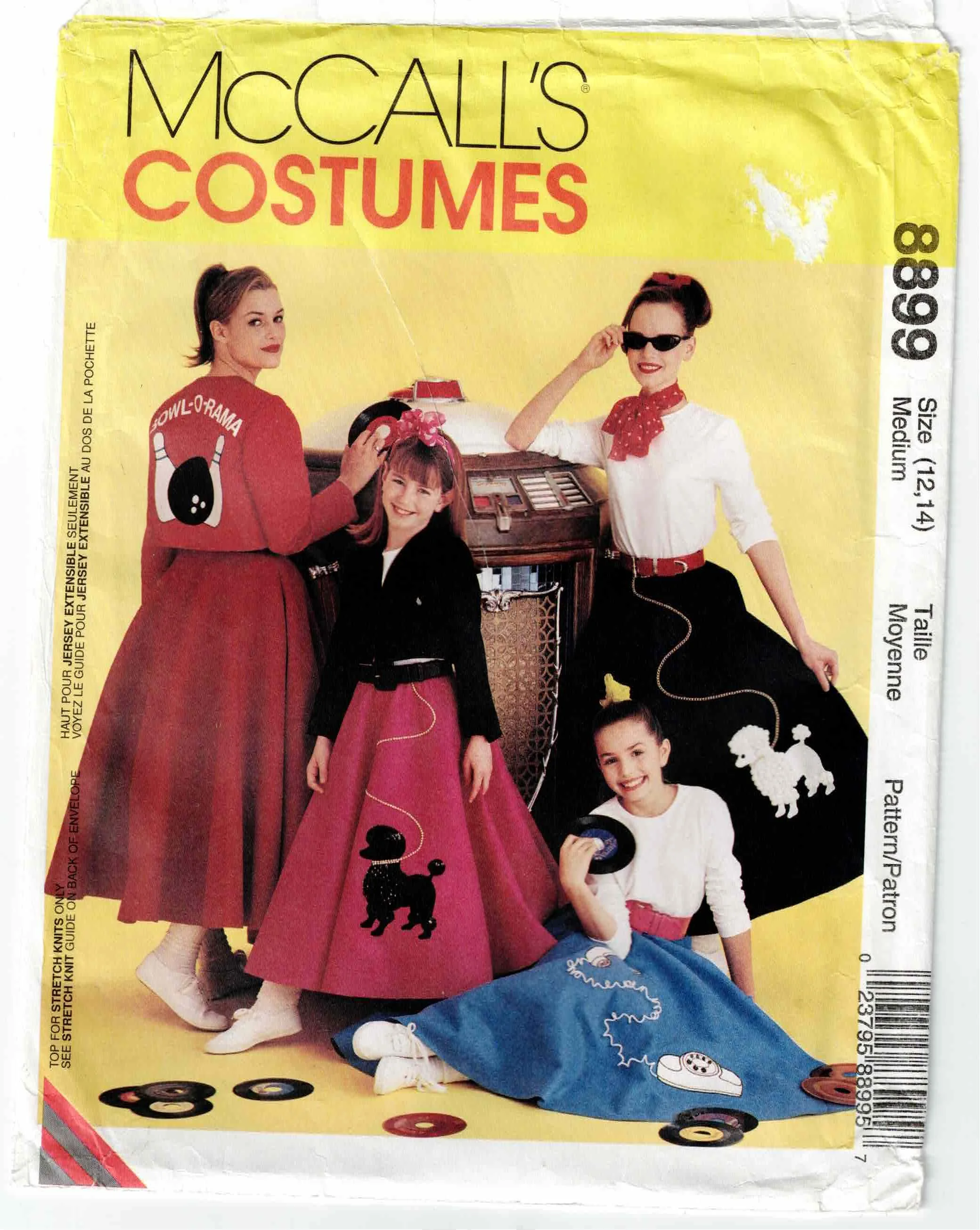 McCall's Pattern #8899 Circa 1997 - Size range 12/14