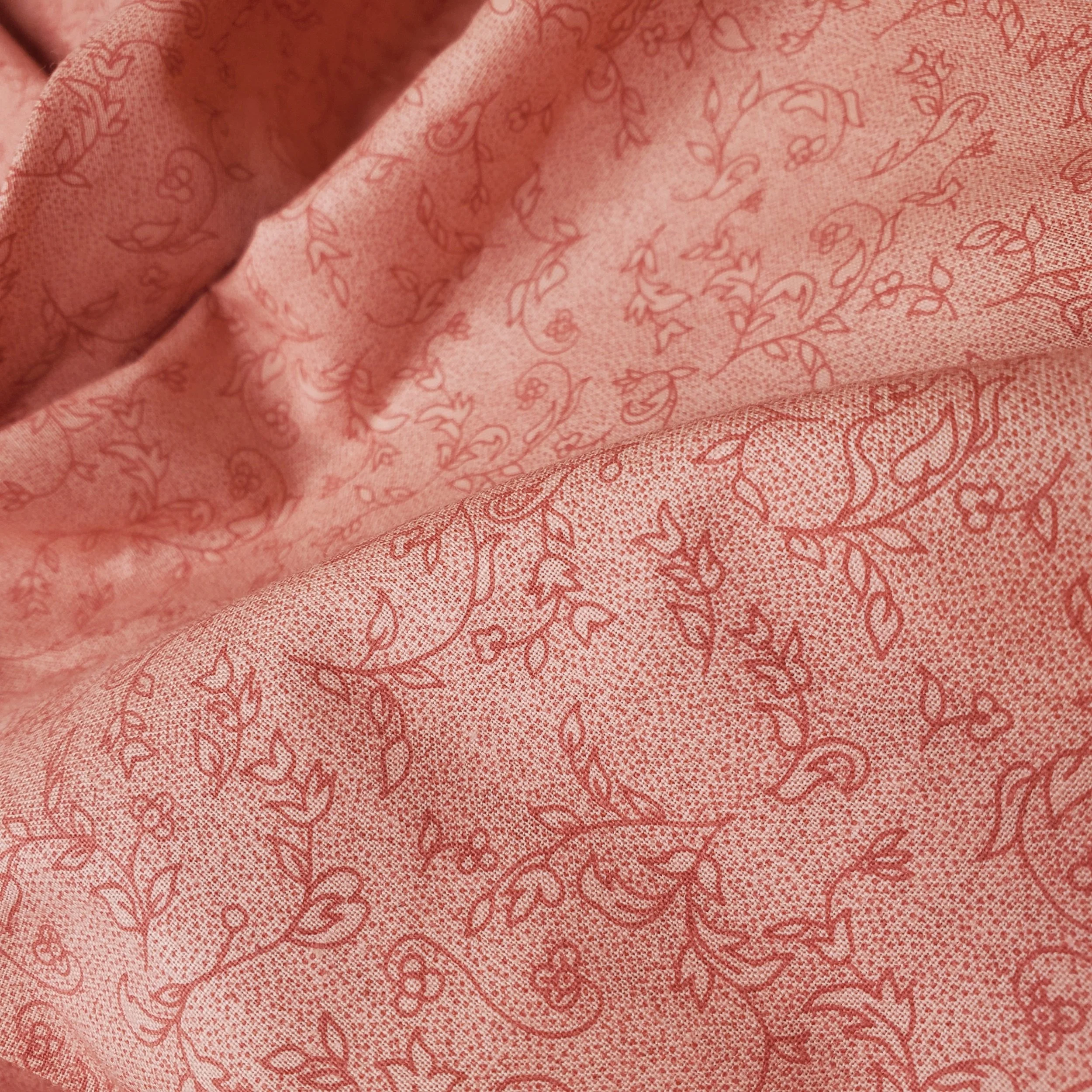 Rosey Peachy Pink Delicate Florals