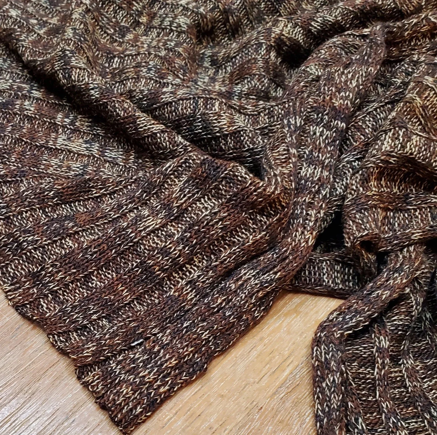 Tweed Ribbed Sweater Knit