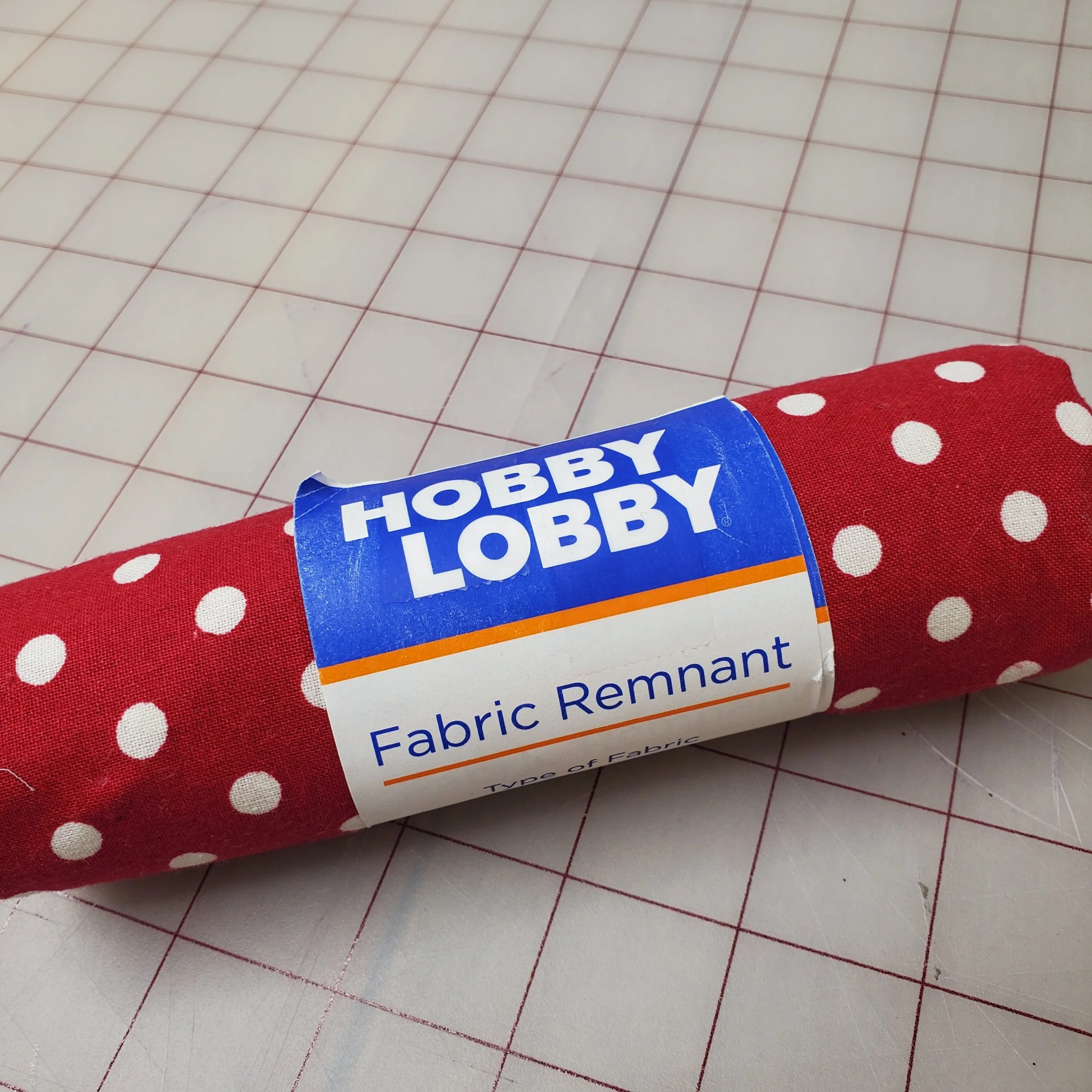 Contaminated Polka Dot Cotton Remnant