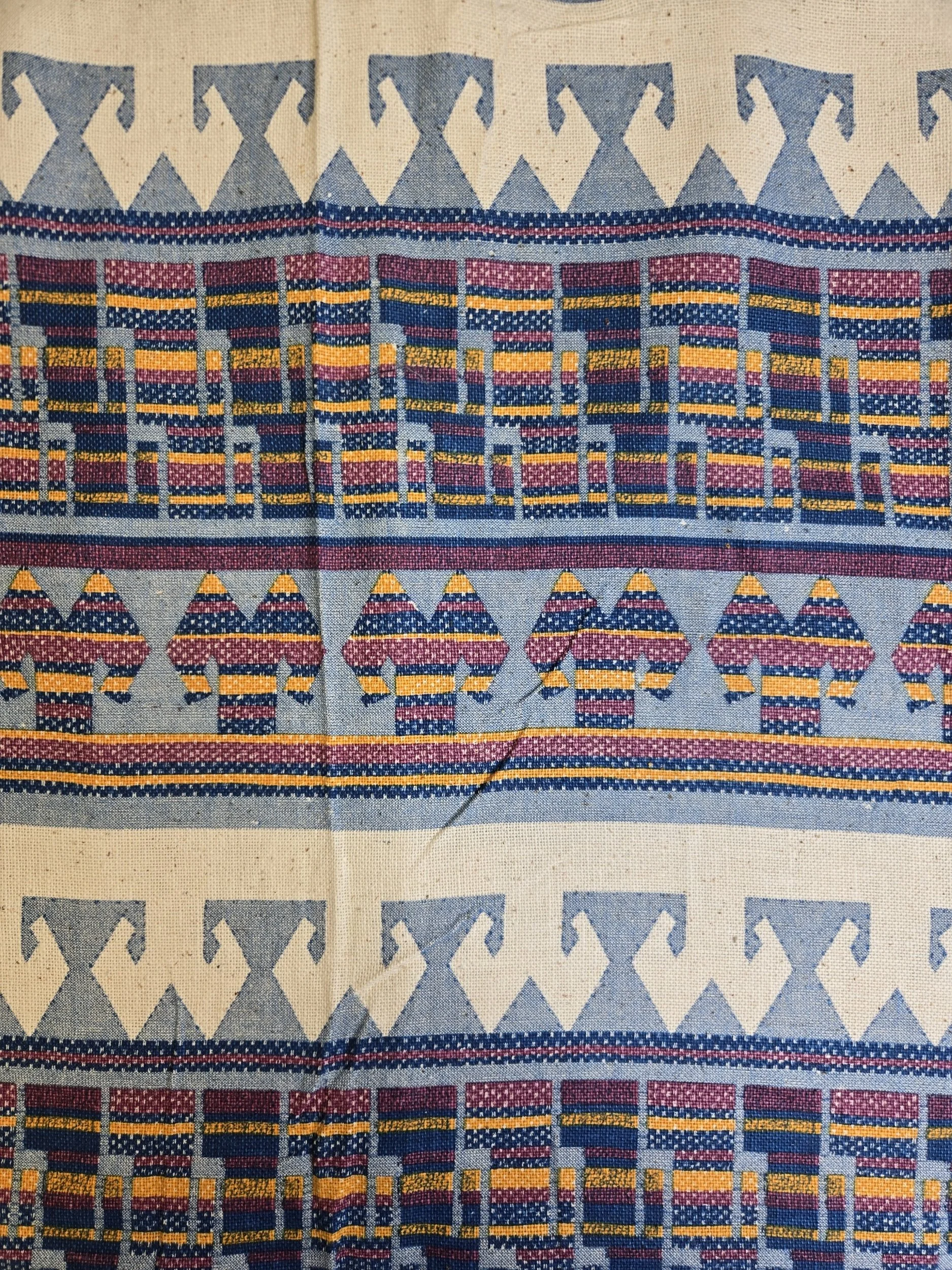 Desert Geo - Woven Cotton Linen Blend