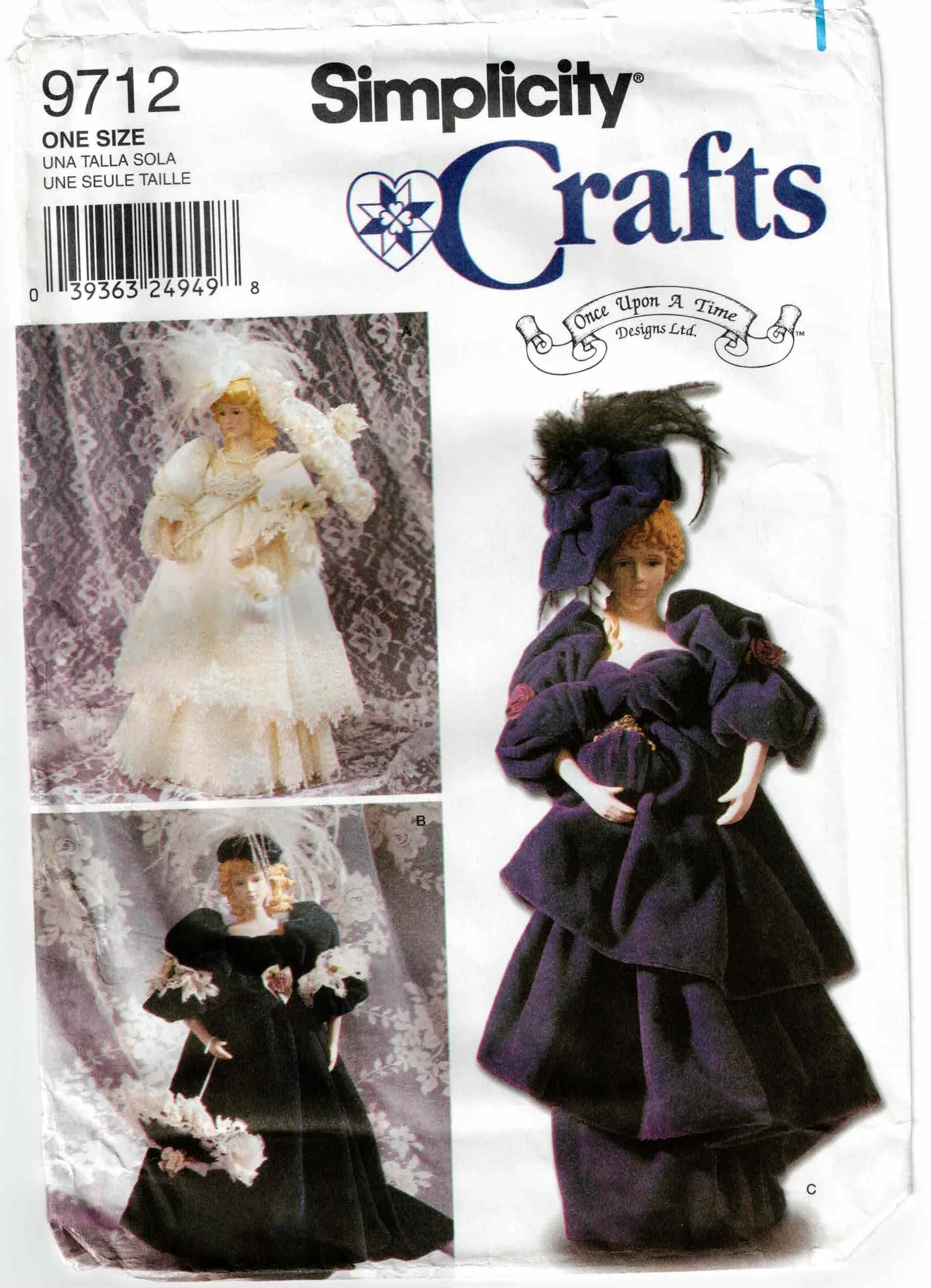 Simplicity Pattern #9712 Circa 2001 - One Size