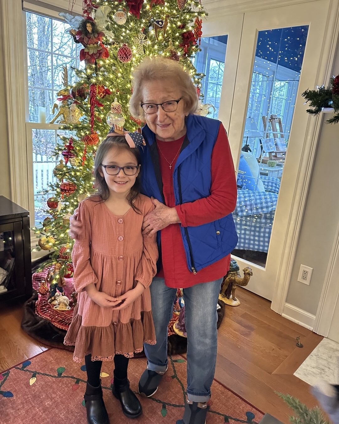 My mom&rsquo;s 97th birthday! Picture with her great granddaughter Emilia! happy birthday mom❤️