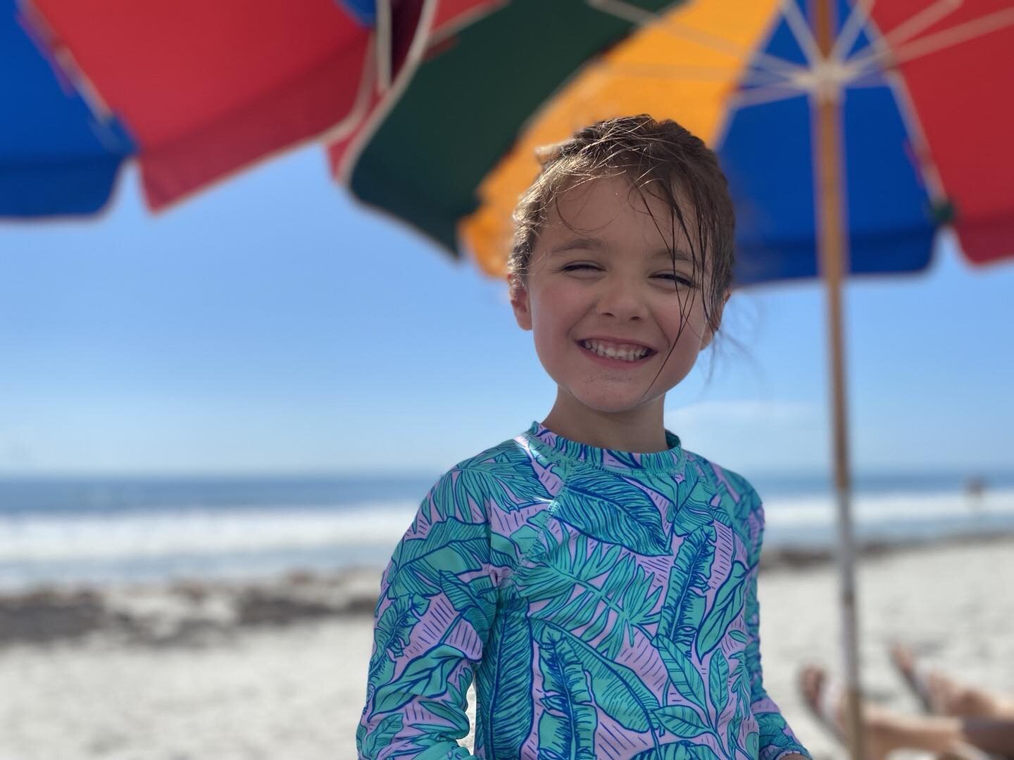 Beach time with our granddaughter Emilia ❤️🐝So happy and blessed to have time with our kids!