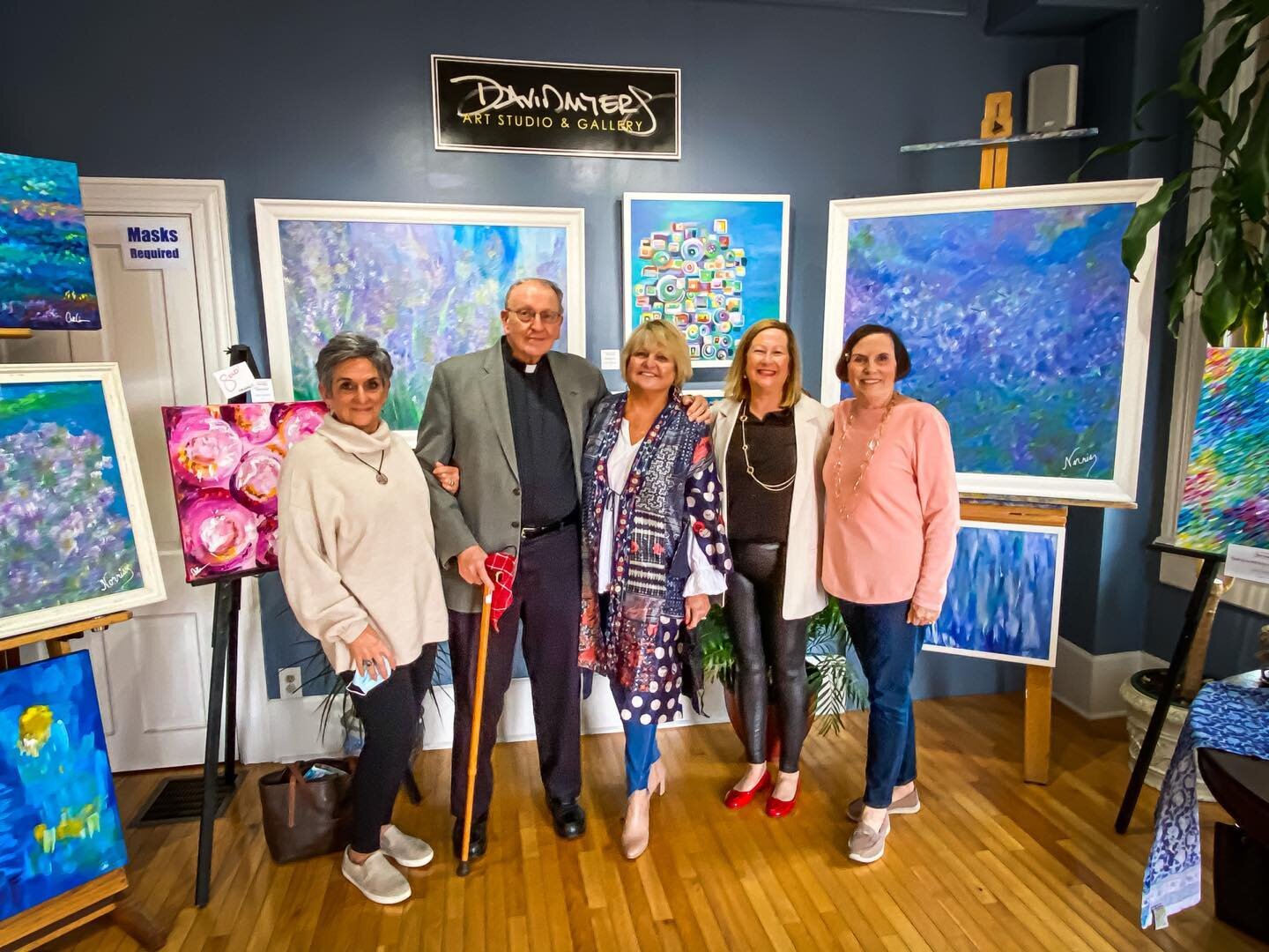 Friends who came to my first art exhibit. Together we accompanied St. Paul 8th graders to Washington DC each year for 22 years. Blessed beyond words to see everyone again.