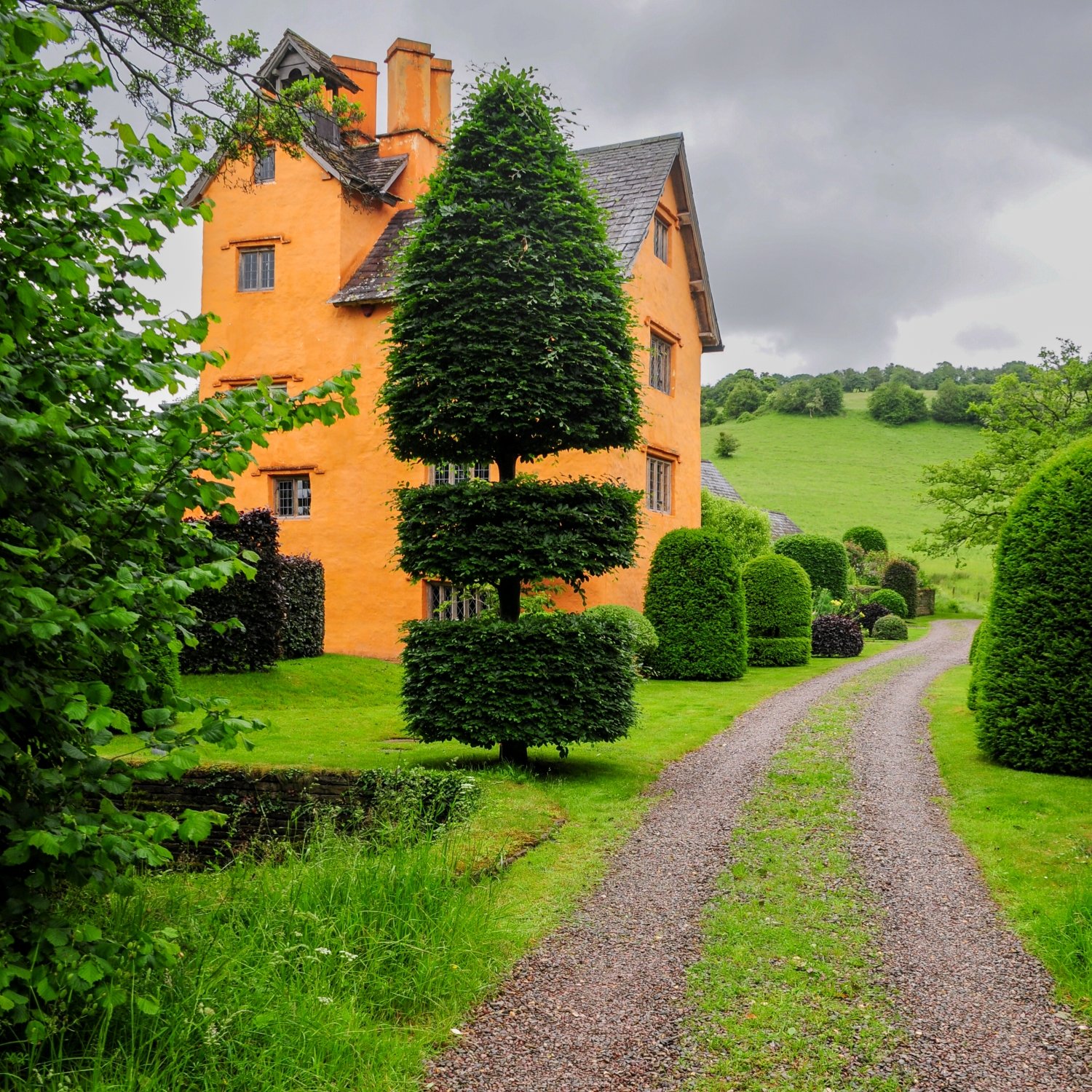 allt-y-bela- driveway-topiary-orange-house-wales.jpg.jpg